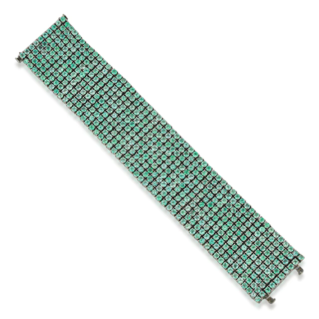 Emerald Mesh Bracelet - No Reserve Lot
