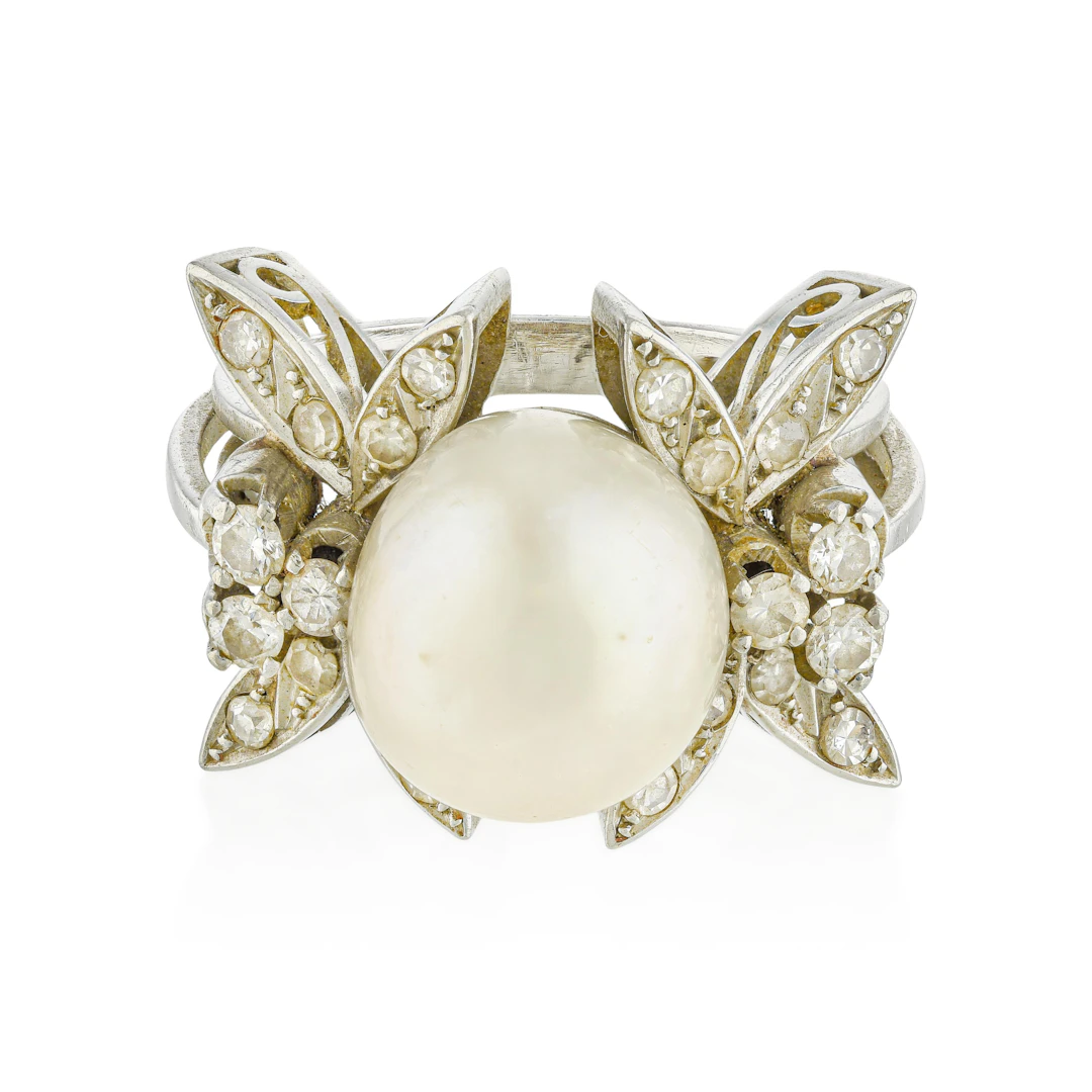 Antique Pearl and Diamond Ring