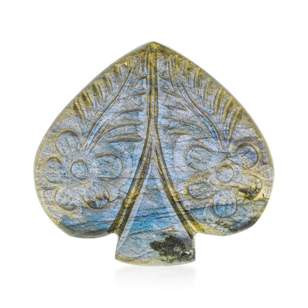 69.45-Carat Hand Carved Labradorite Carving