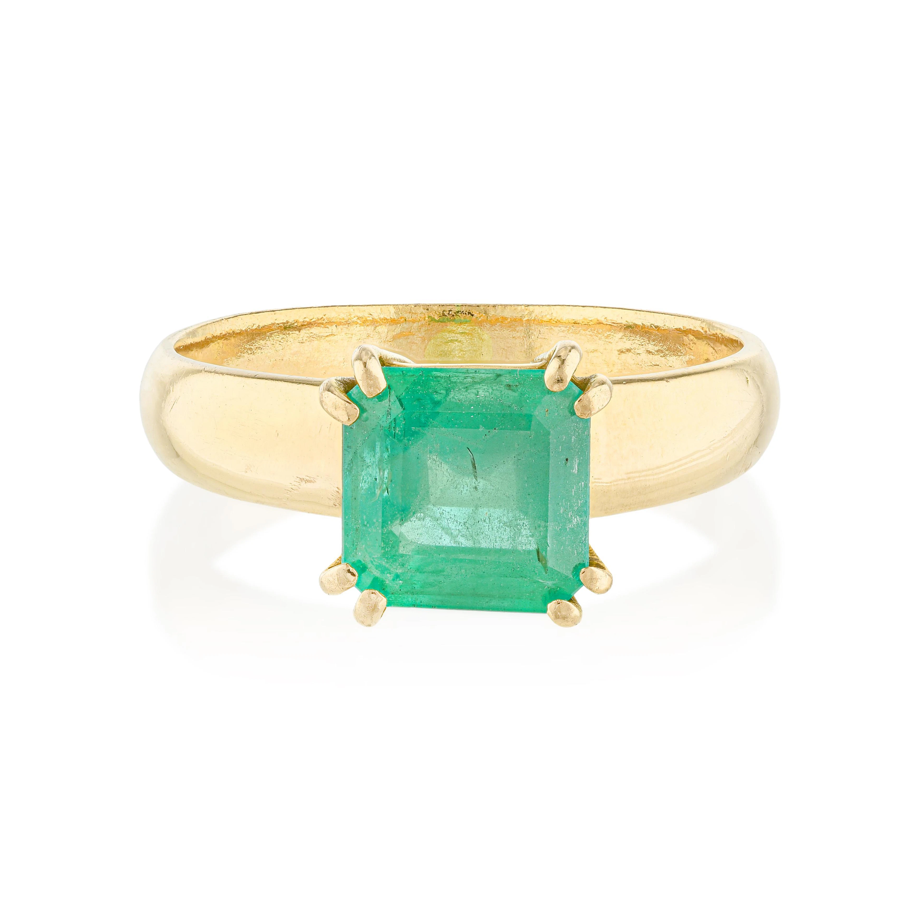 Zambian Emerald Ring, GIA Certified