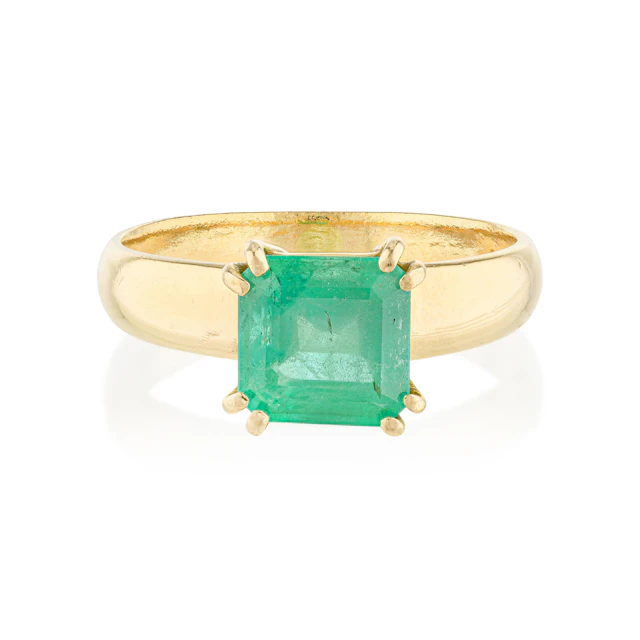 Zambian Emerald Ring, GIA Certified