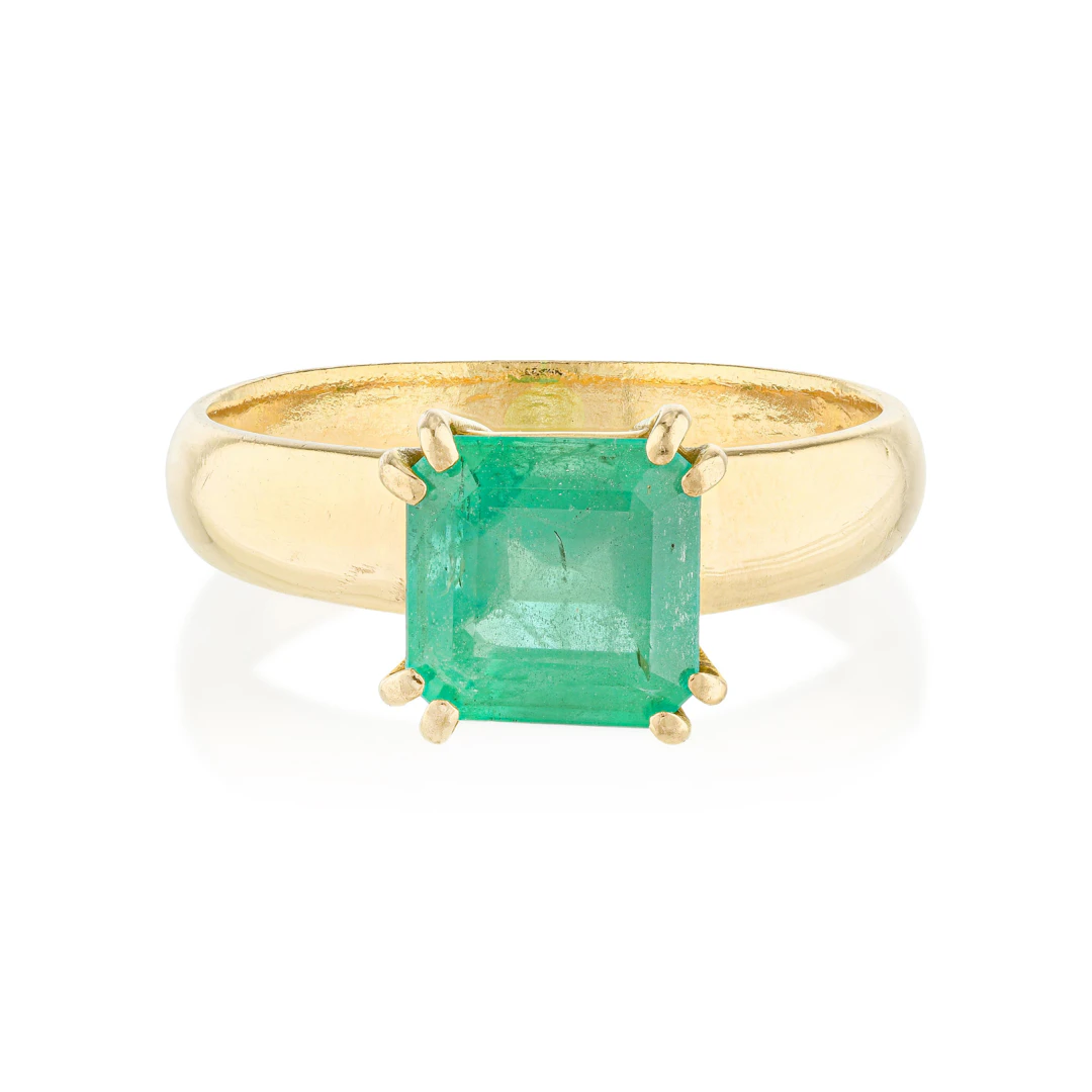 Zambian Emerald Ring, GIA Certified