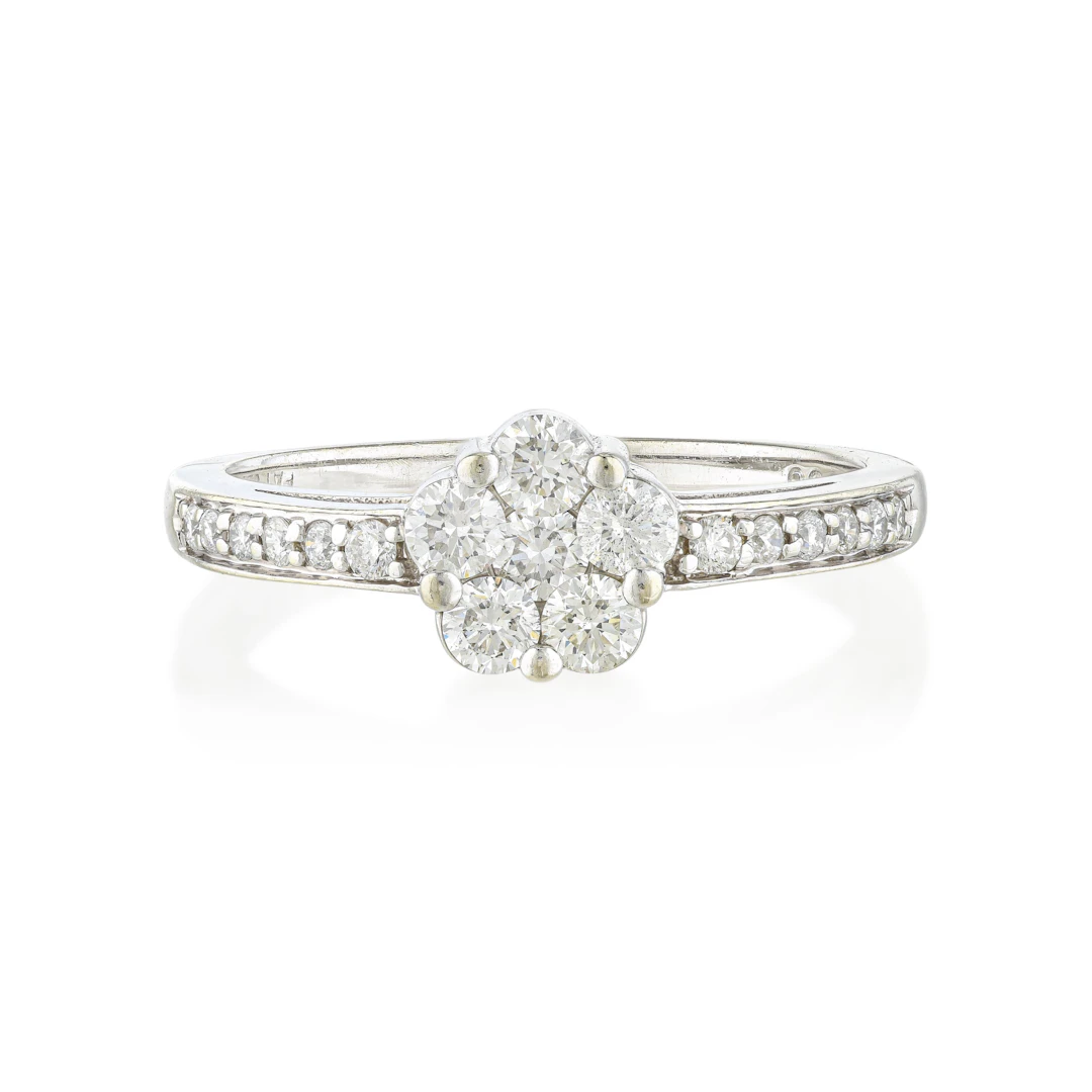 Diamond Cluster Ring