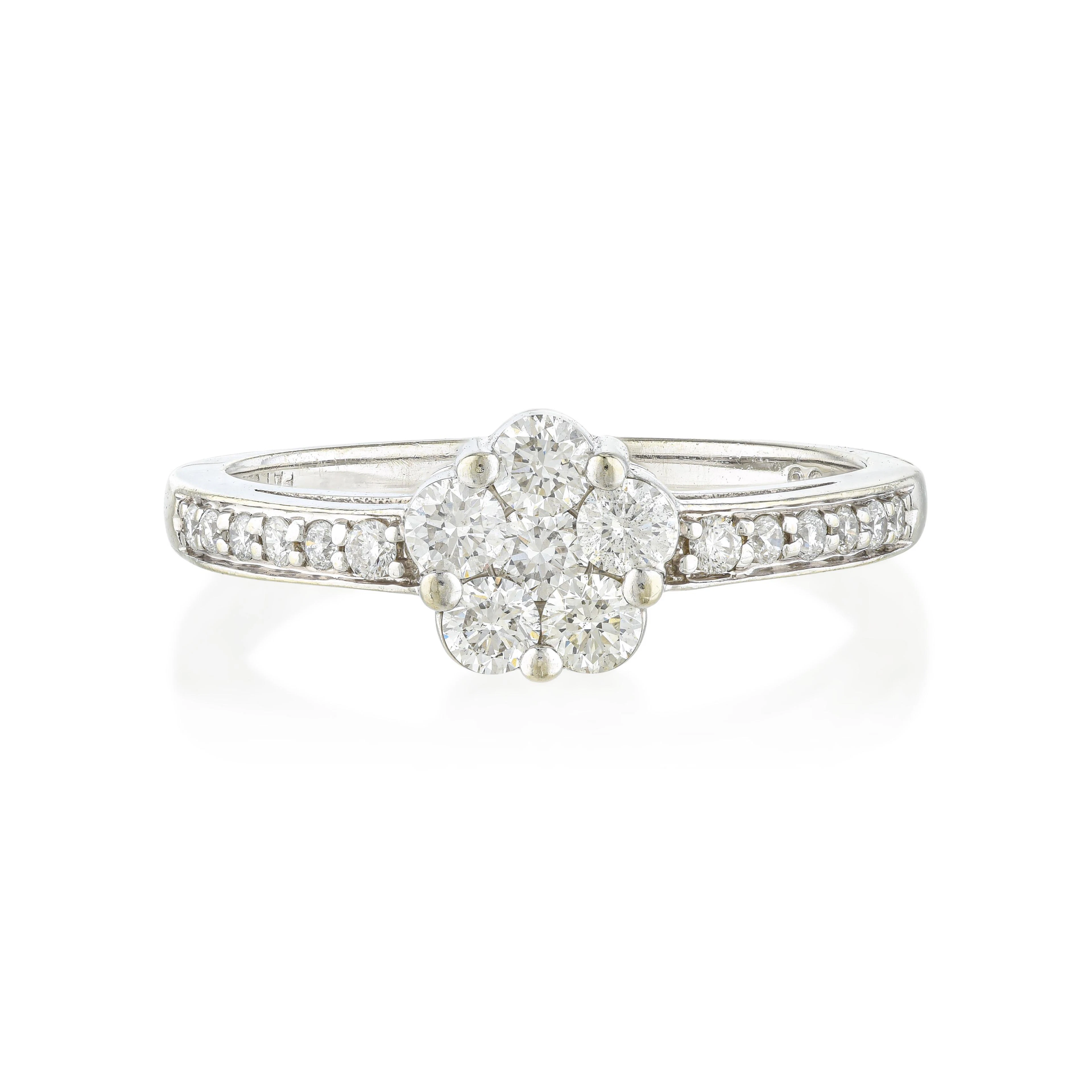 Diamond Cluster Ring