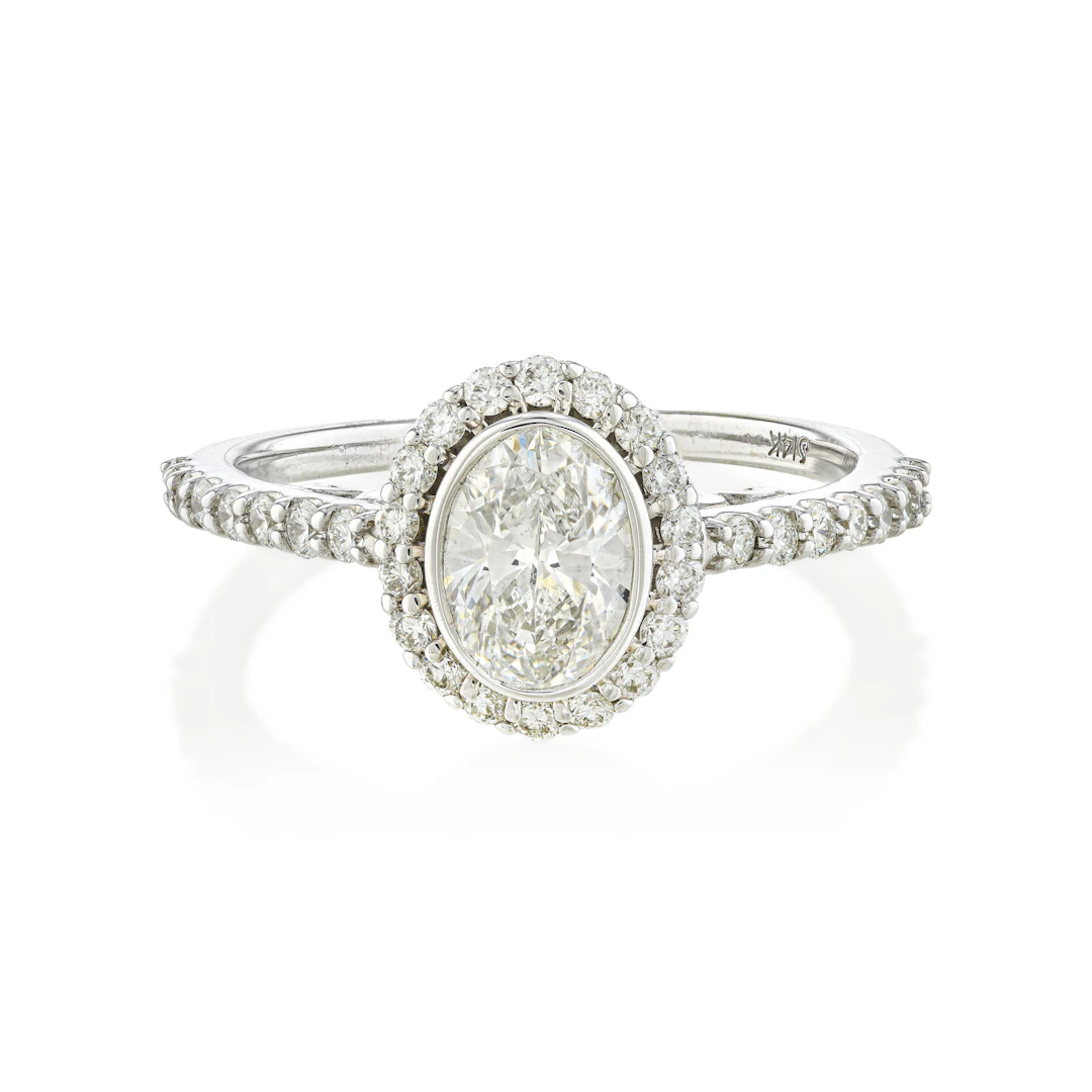 Oval Diamond Engagement Ring