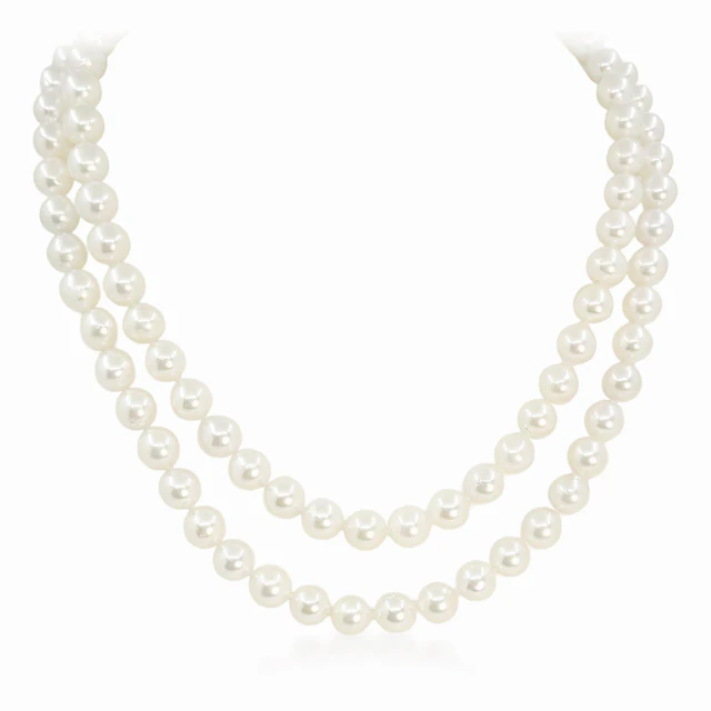 Double Strand Akoya Pearl Necklace