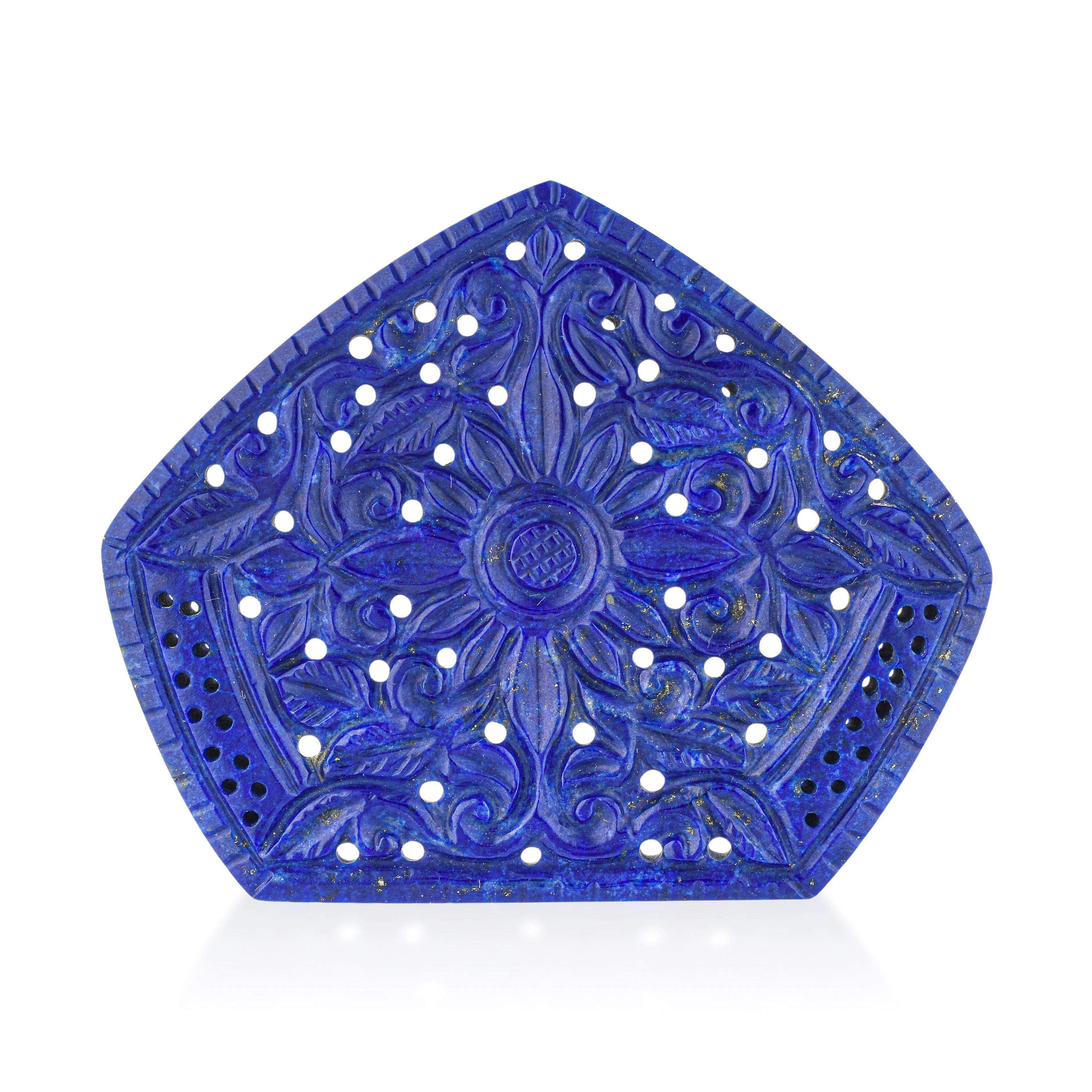 55.86-Carat Hand Carved Lapis Lazuli