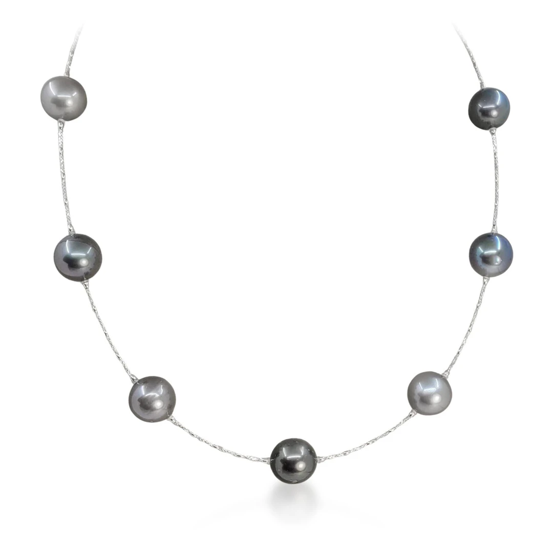 Tahitian Pearl Station Necklace