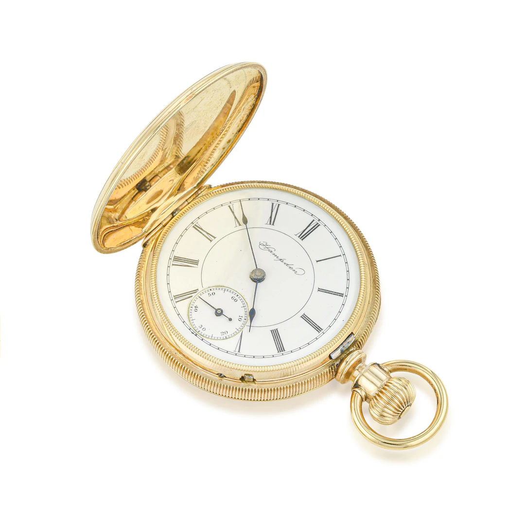 Hampden Watch Co. Mechanical Pocket Watch in 14K Gold