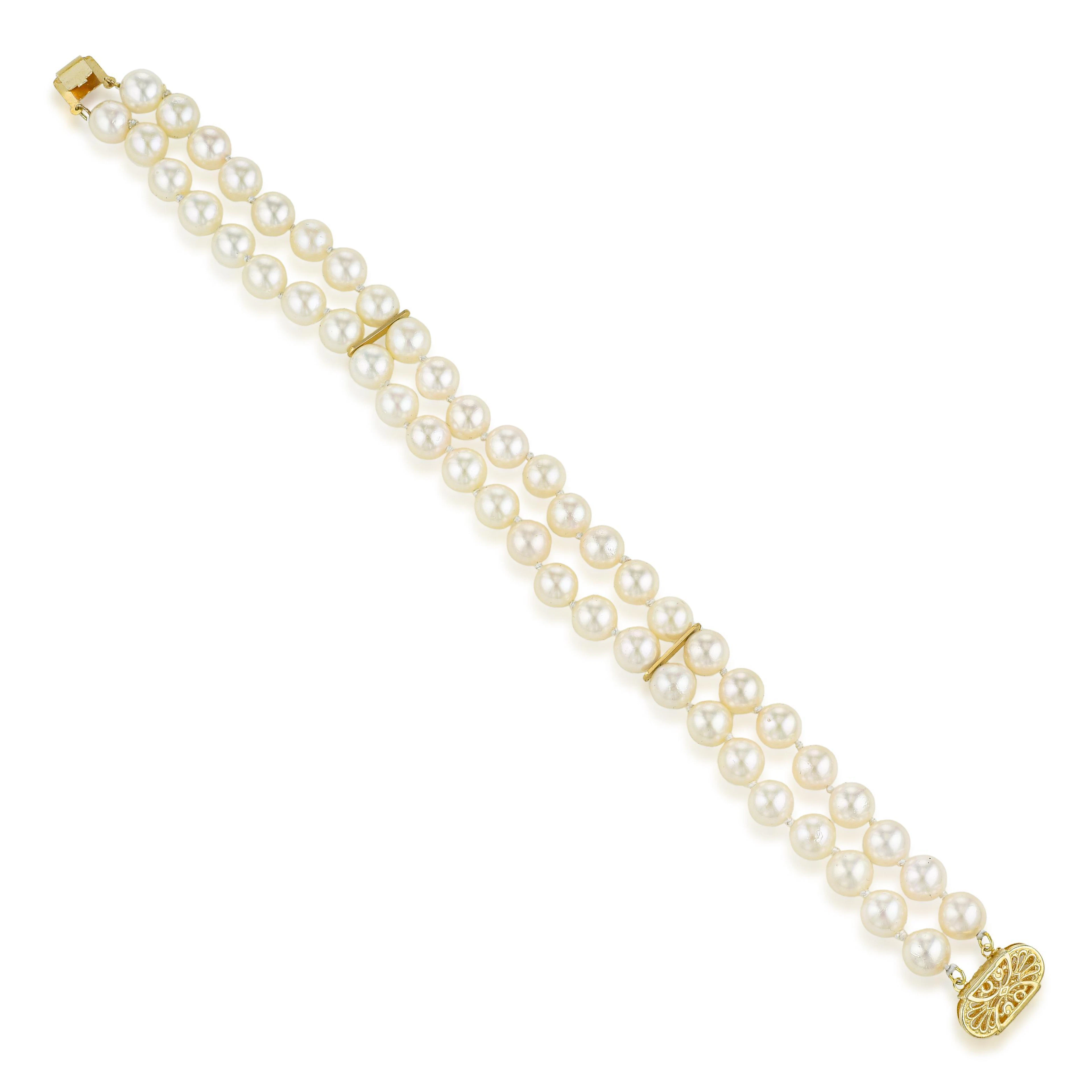 Double Strand Pearl Bracelet