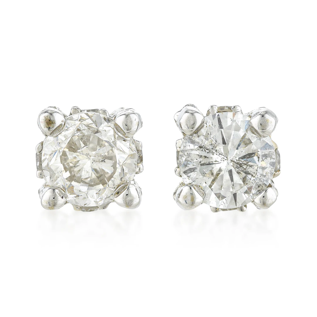 Diamond Stud Earrings (Approx. 1.10 CTW)