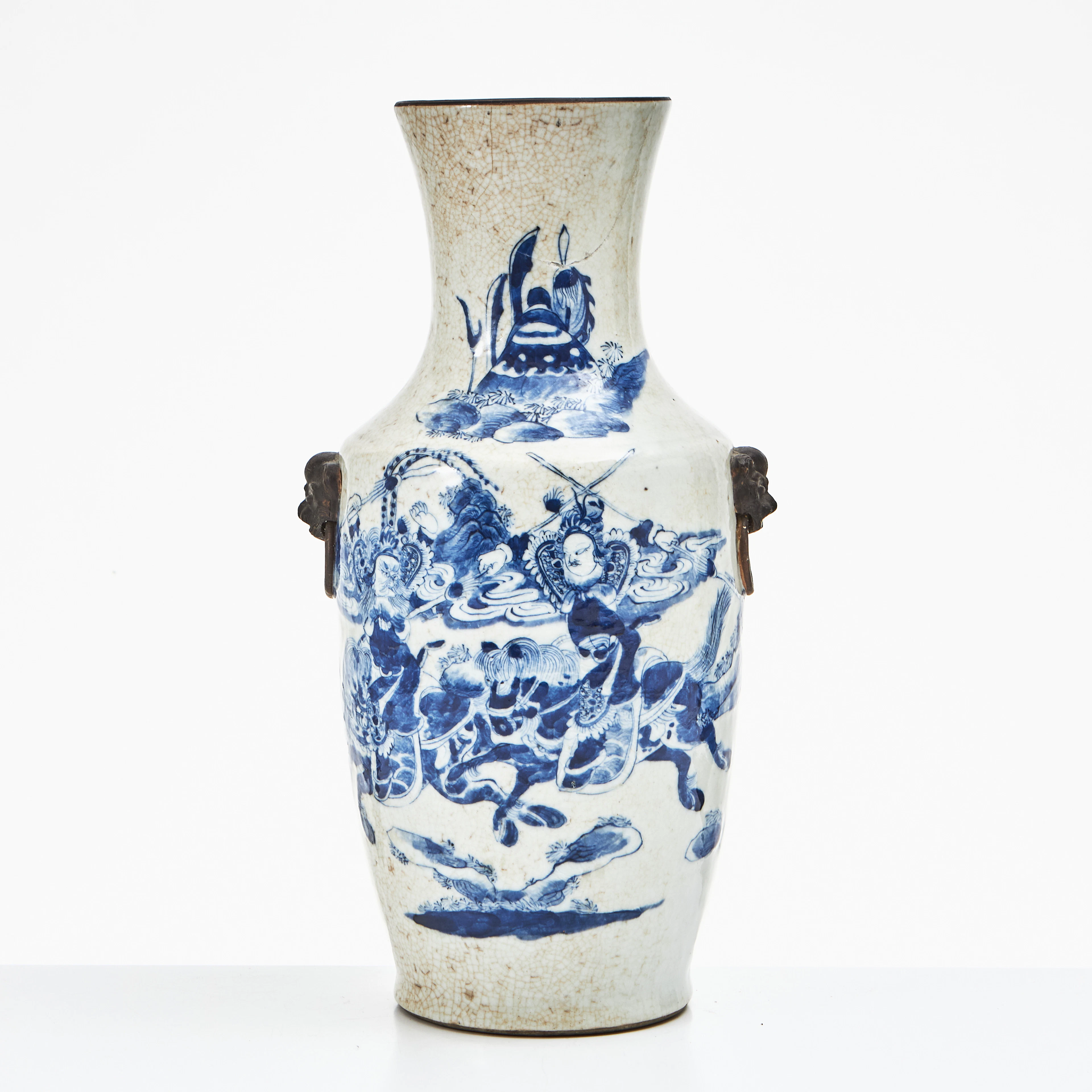 VAS, porslin, Kina, 1900-talets början, balusterformad, med hänklar