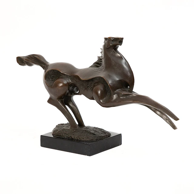 MIGUEL FERNANDO LÓPEZ. "Milo", skulptur, brons.