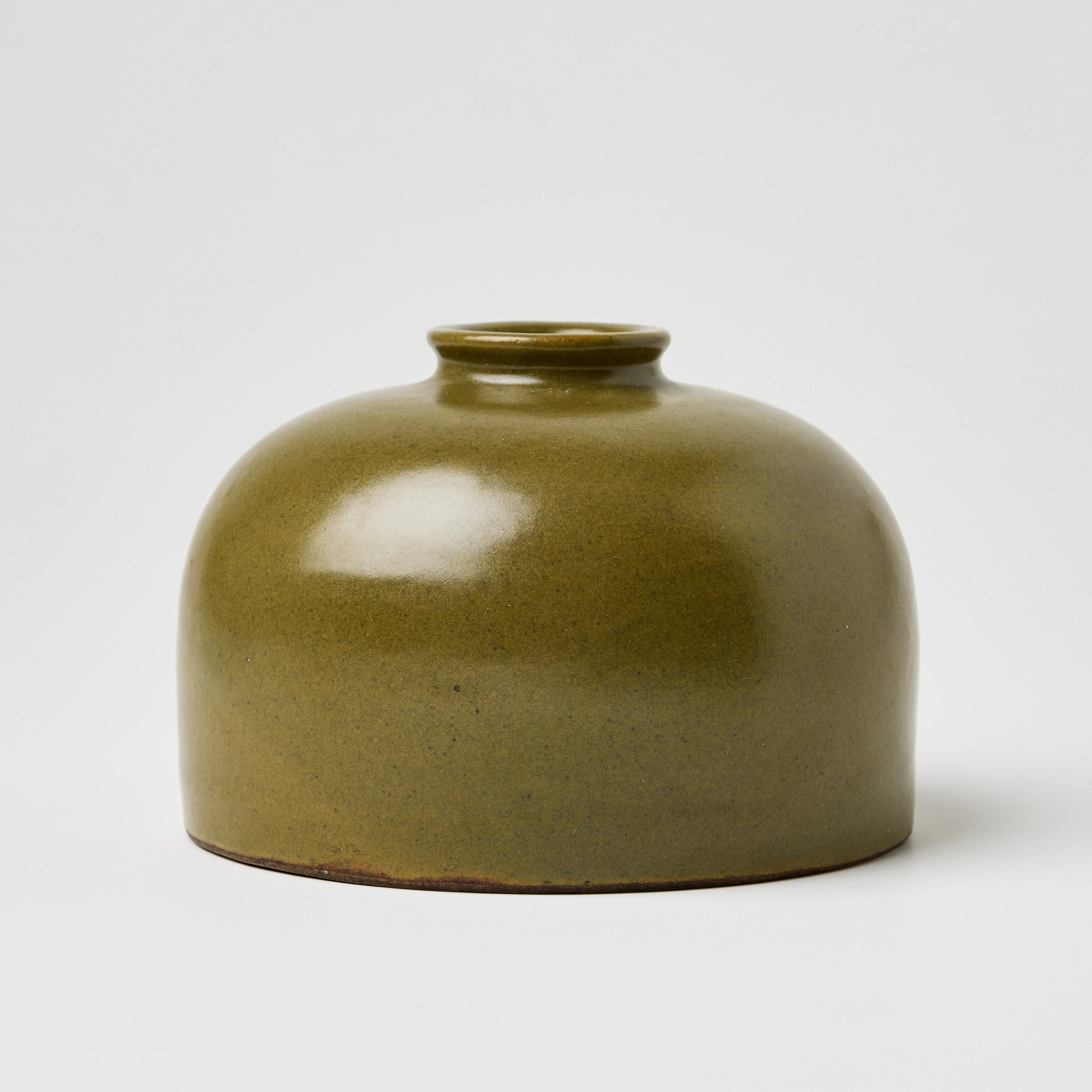 A Chinese Teadust-Glazed 'Beehive' Water Pot, Taibai Zun.
