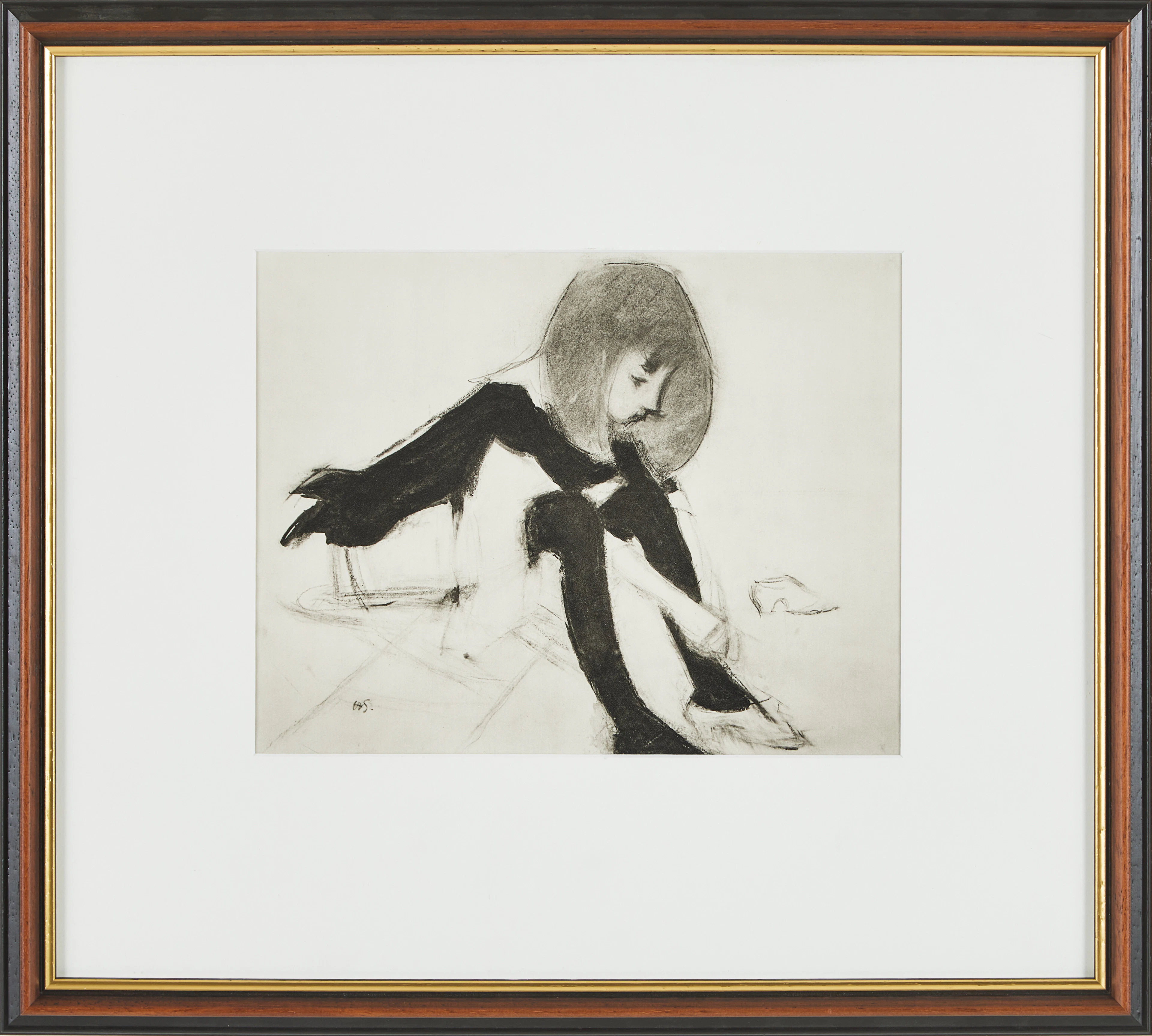 HELENE SCHJERFBECK. "Sidenskon", signerad i trycket, nummer 43/500