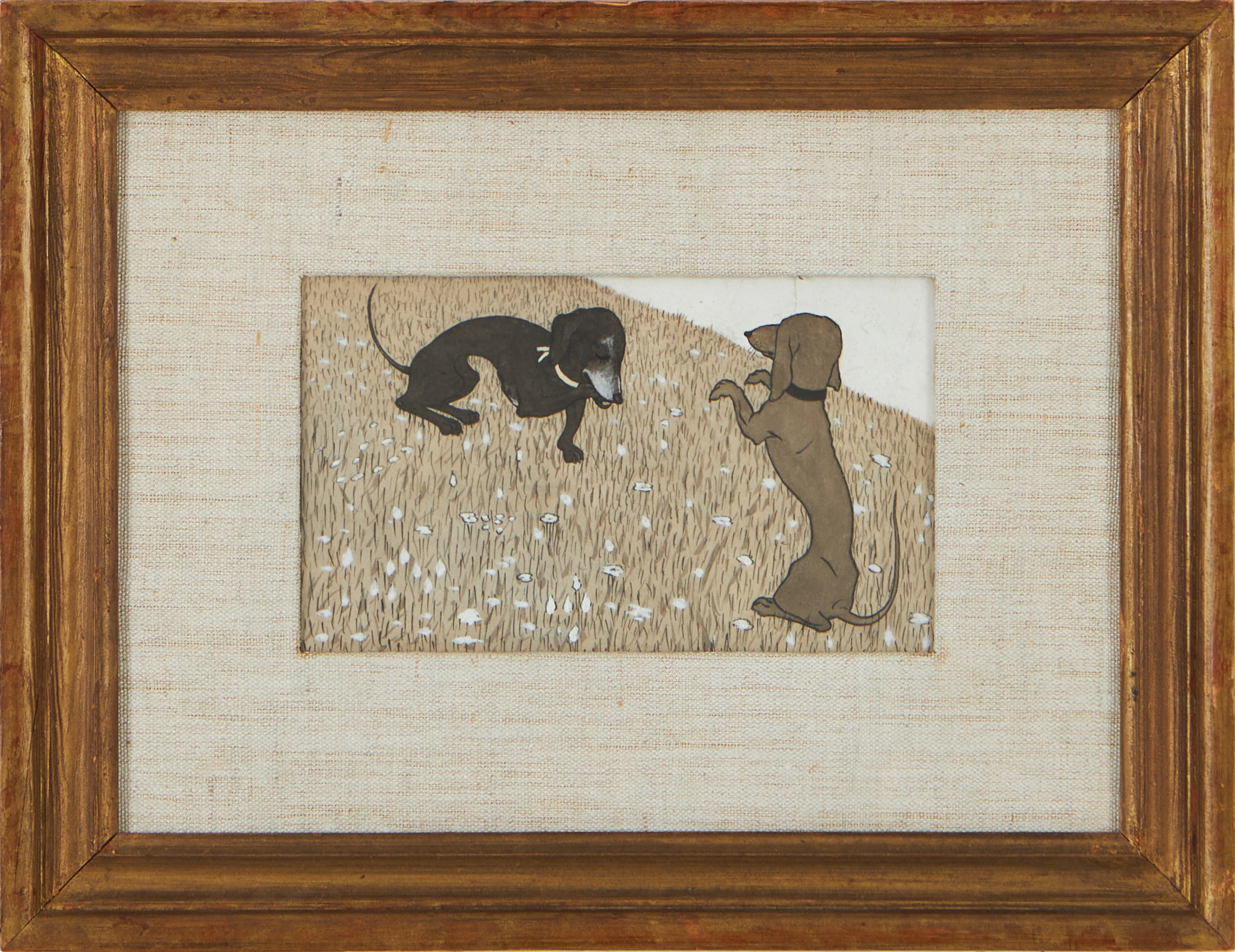 THOMAS THEODOR HEINE. "Lielser Klarung" (Kärleksförklaring), gouache