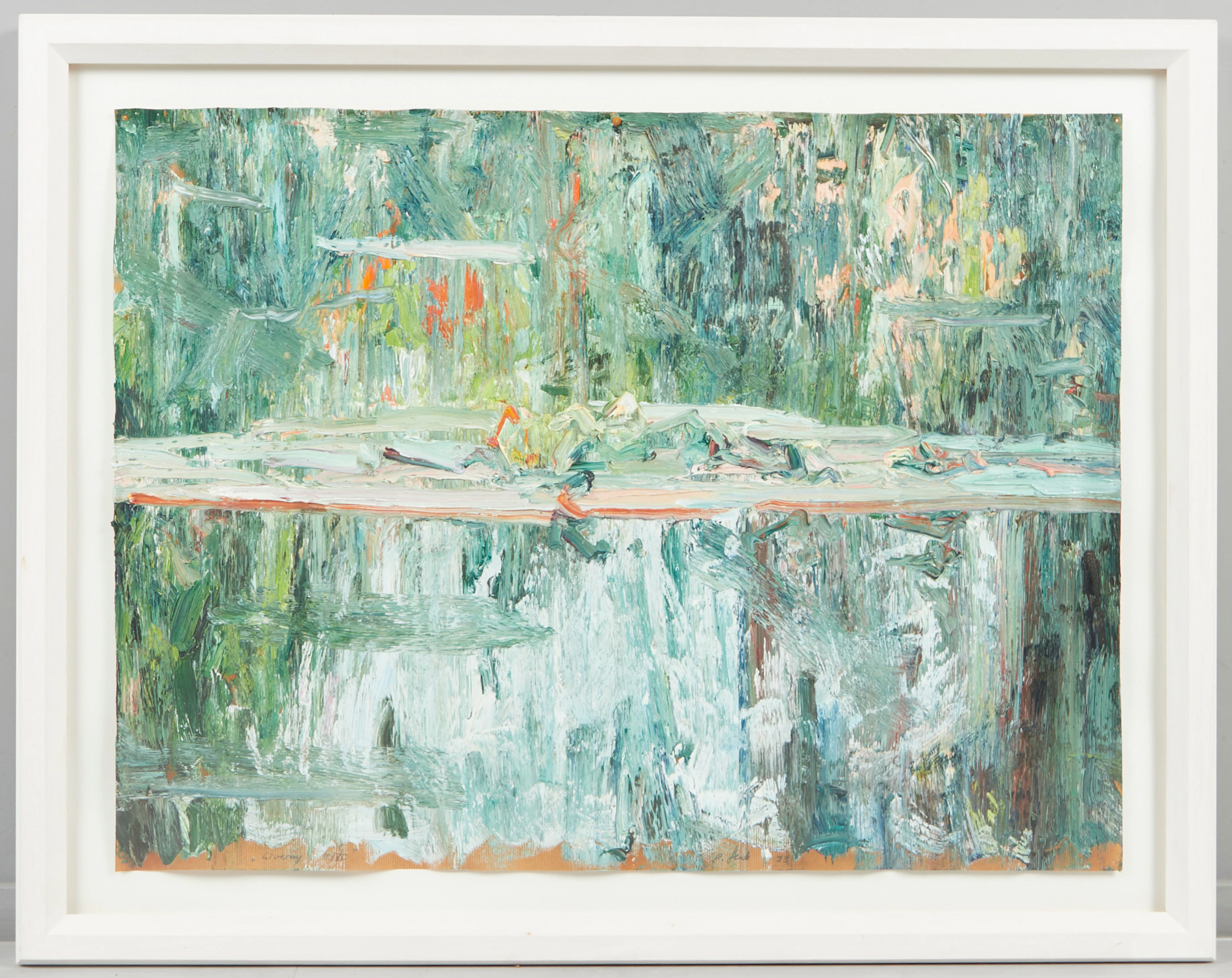 RALPH FLECK (1951-2026). 'Giverny 9/VI', Öl auf Papier, 1993, signiert.