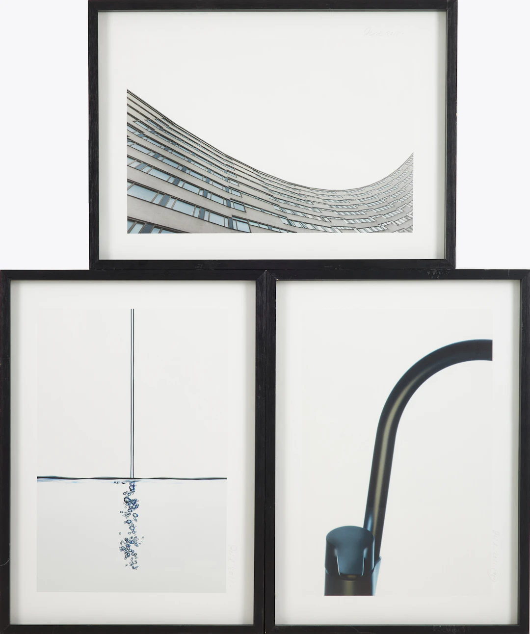 DAWID (BJÖRN DAWIDSSON). Fotografier, 3 st, signerade, daterade 2011.
