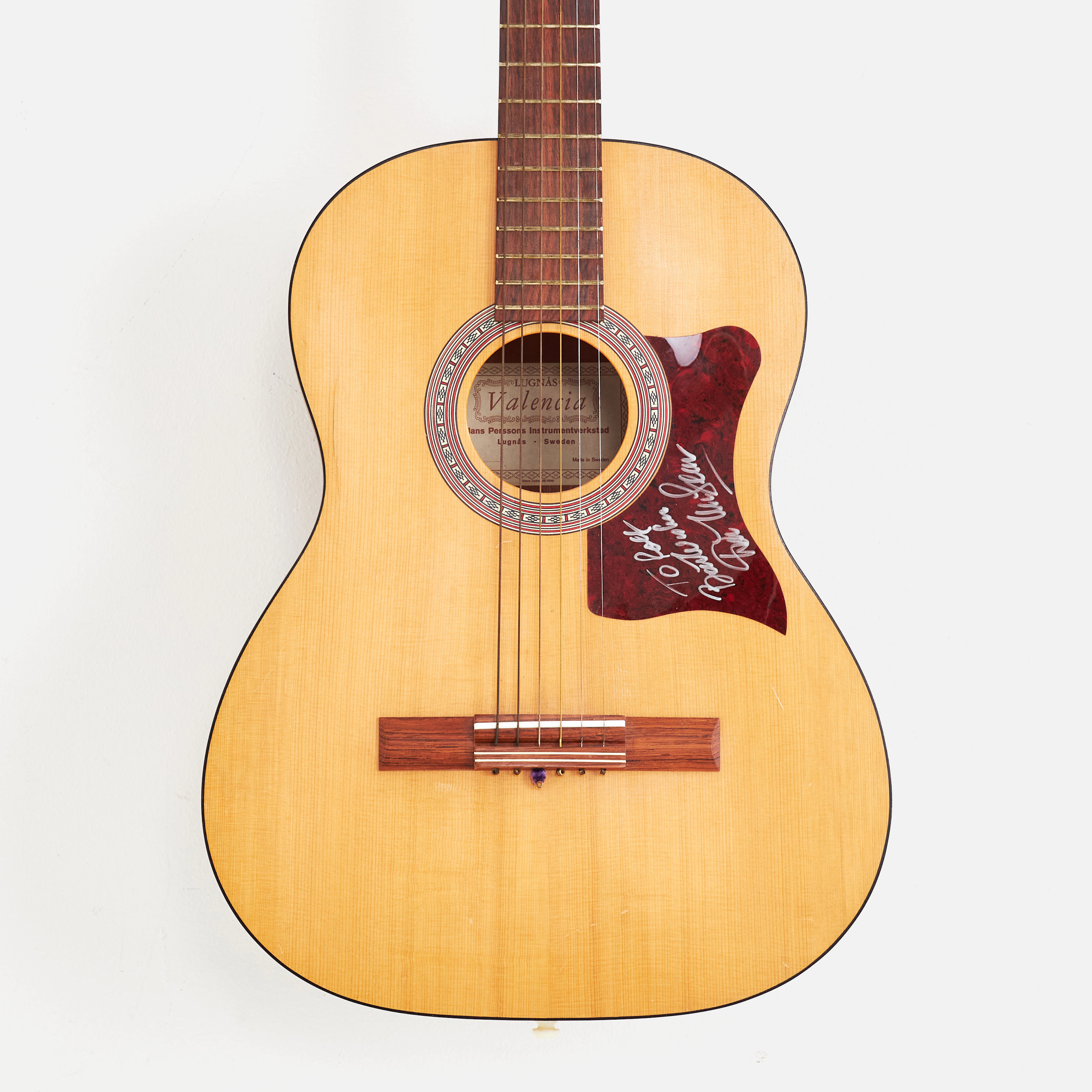 DON MCLEAN, signerad gitarr, Lungås Valencia 1960/1970-tal signerad
