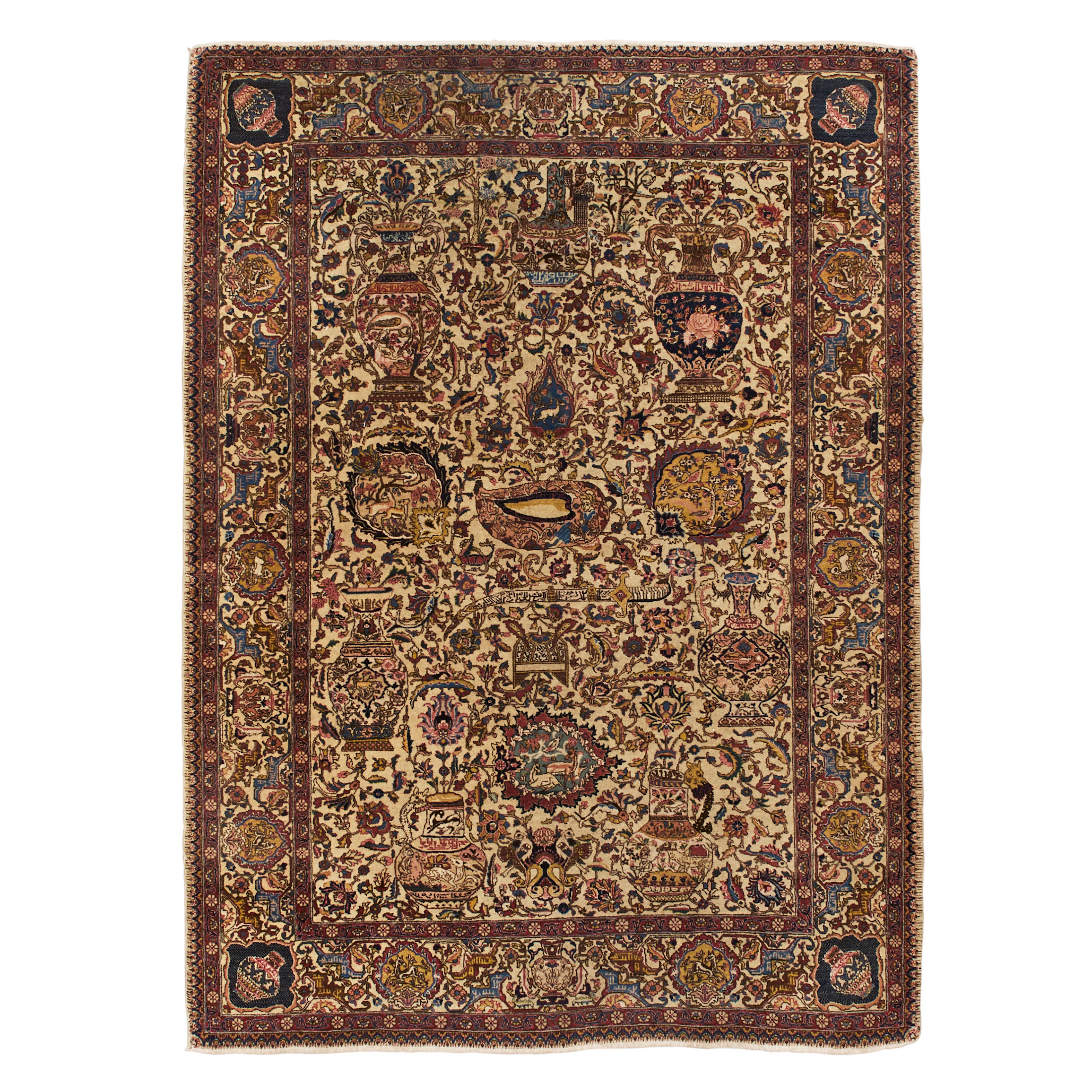 ORIENTMATTA, Täbris sannolikt, semiantik, figural, ca 187 x 138 cm.