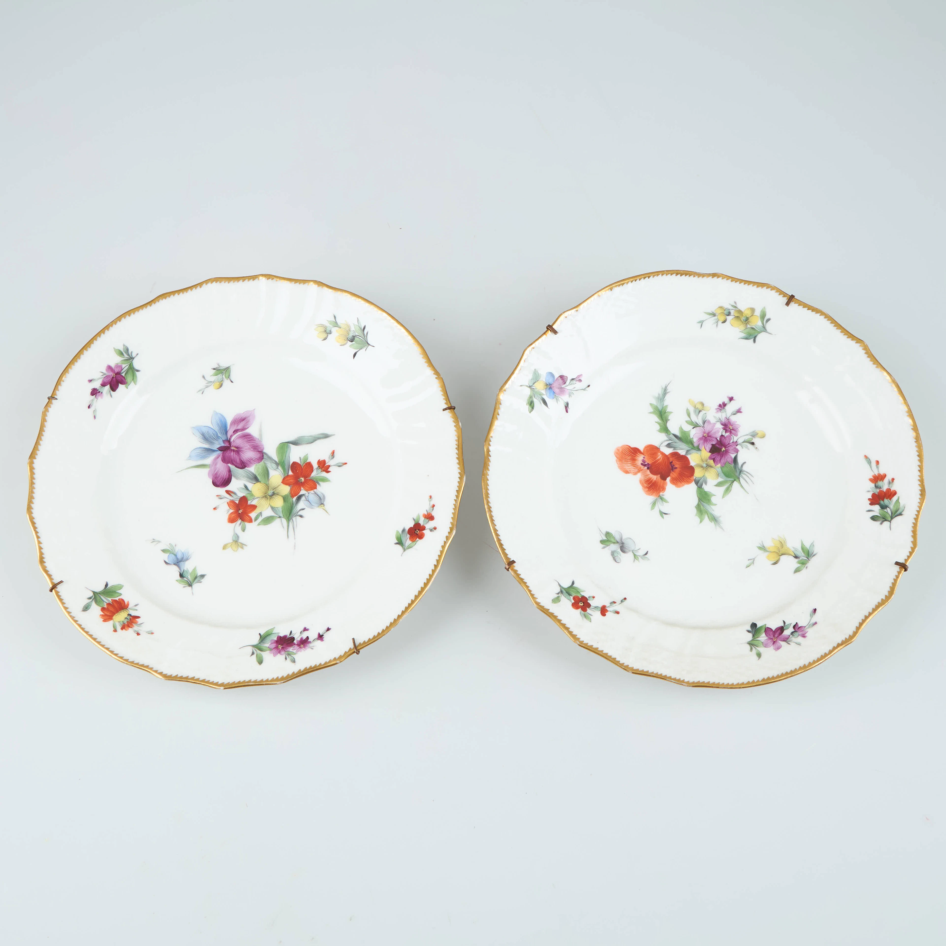 TALLRIKAR, 2 st, Royal Copenhagen Danmark 1800-tal.