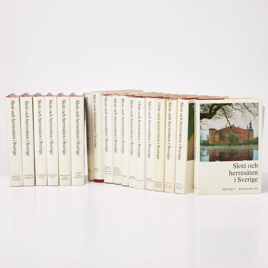 SLOTT OCH HERRESÄTEN I SVERIGE, 18 vol. Redaktör Sven T. Kjellberg