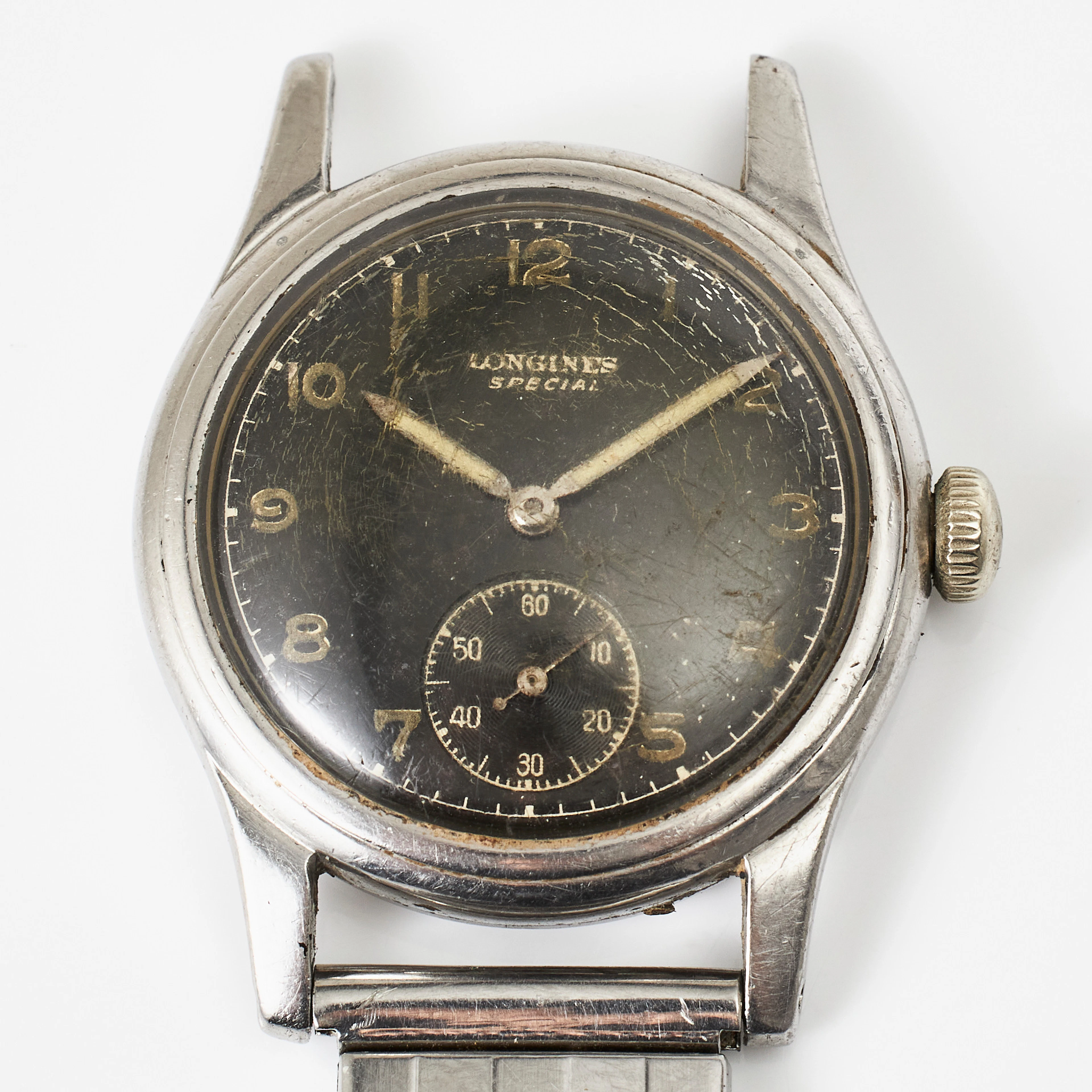 LONGINES, Special, armbandsur, 33 mm, stål, ca 1948.