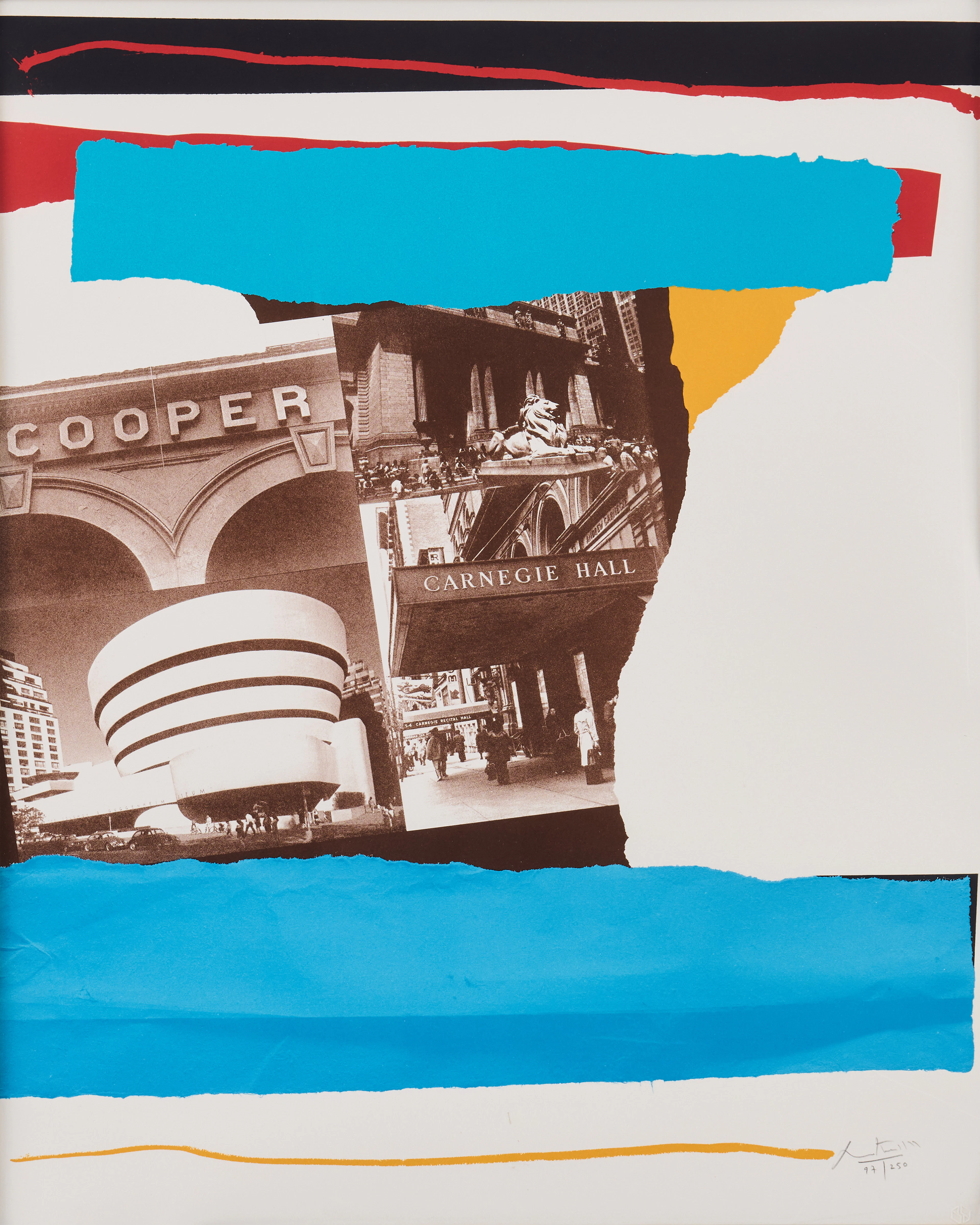 ROBERT MOTHERWELL (USA 1915-1991). "Cultural Institutions" ur sviten