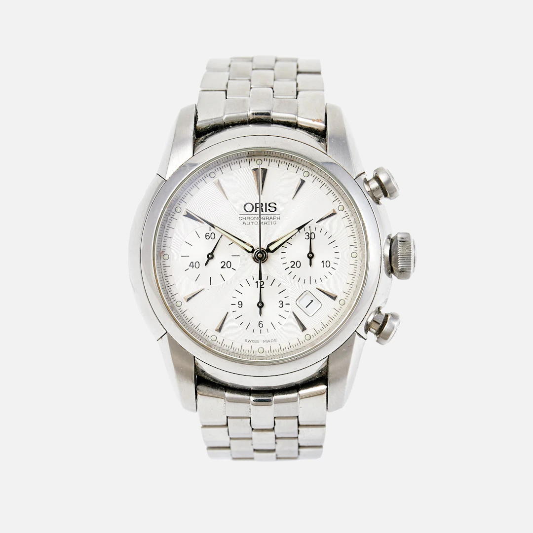ORIS Artelier Chronograph (Swiss Made), 45 mm, stål.