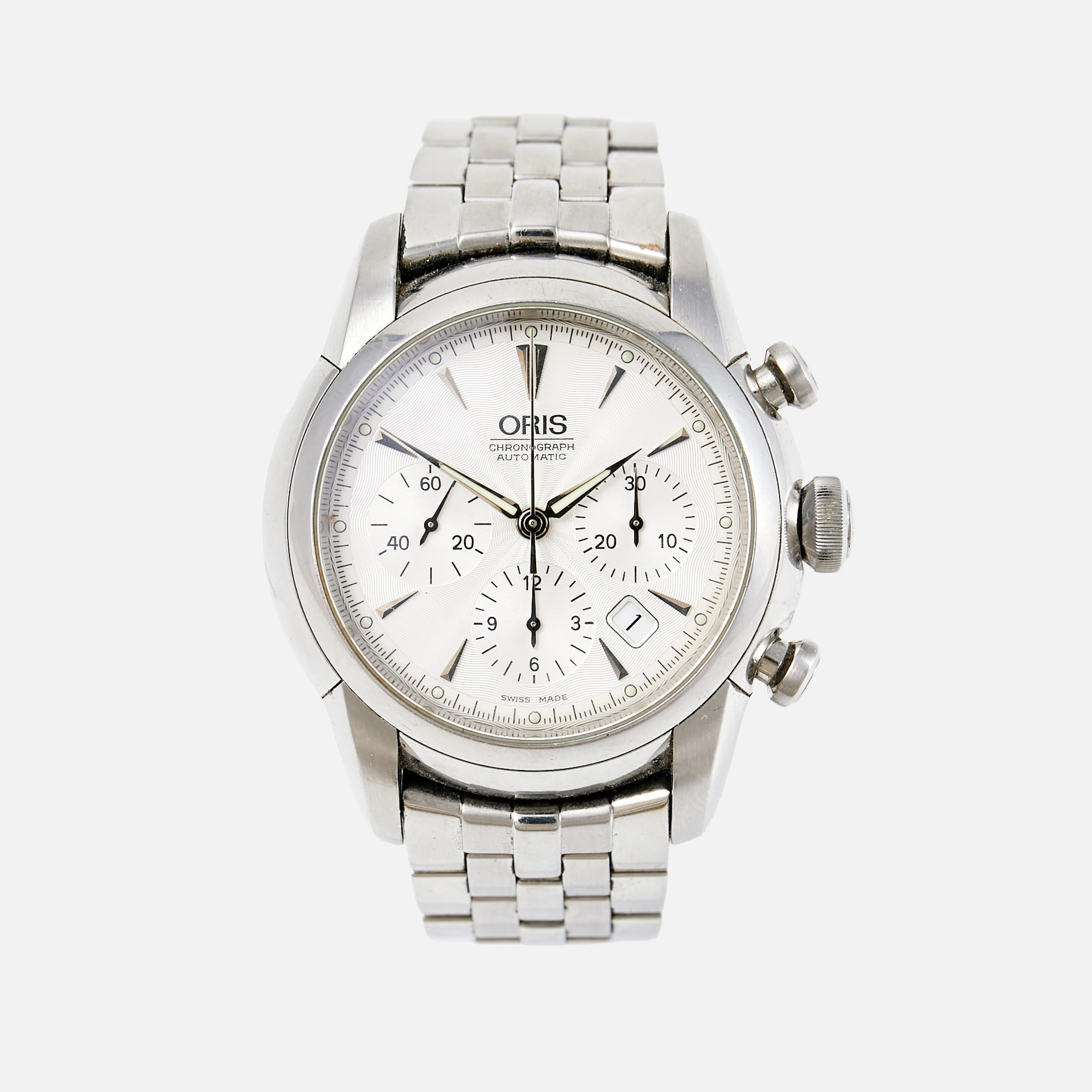 ORIS Artelier Chronograph (Swiss Made), 45 mm, stål.