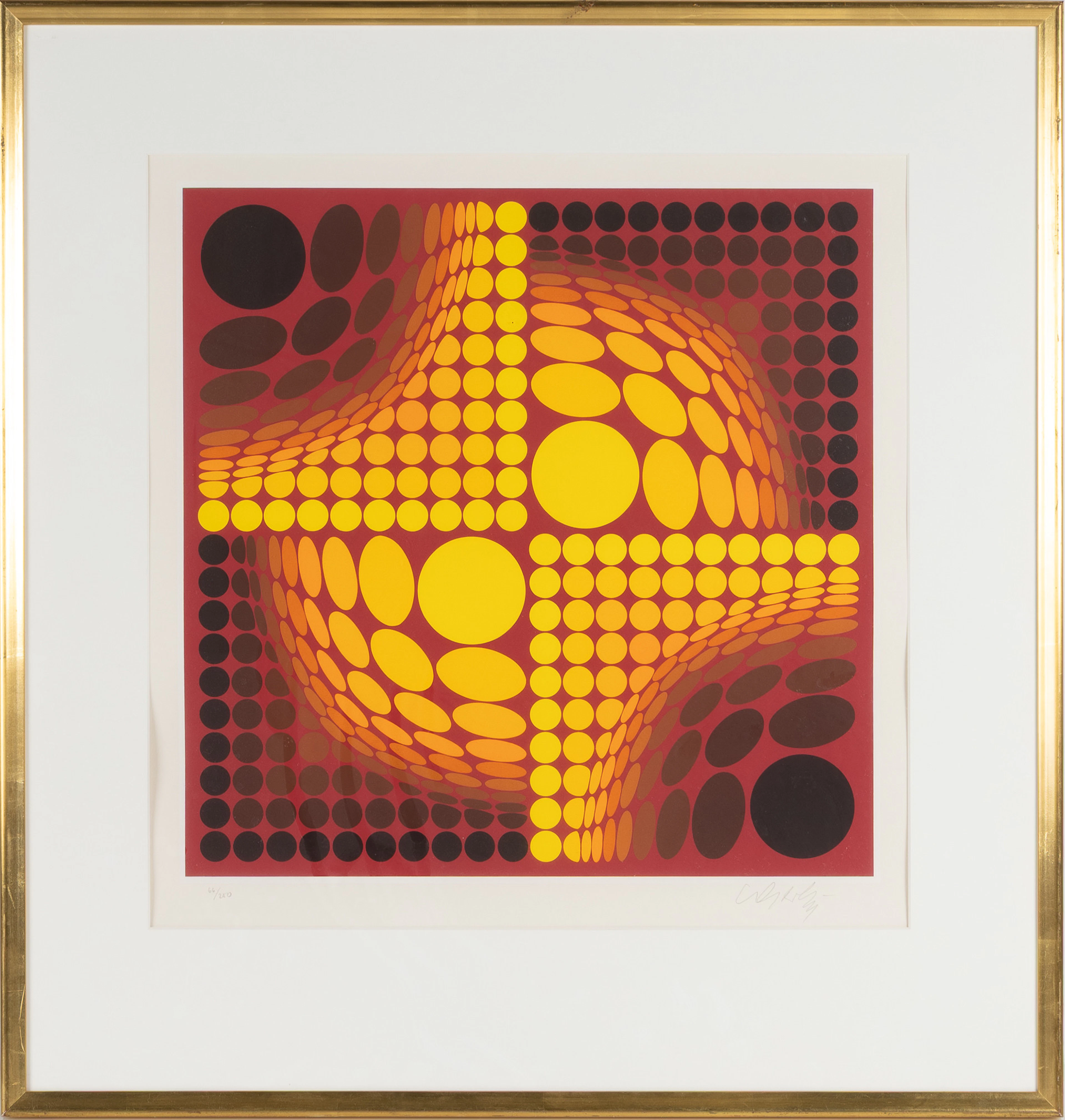 VICTOR VASARELY. Komposition, seriegrafi.