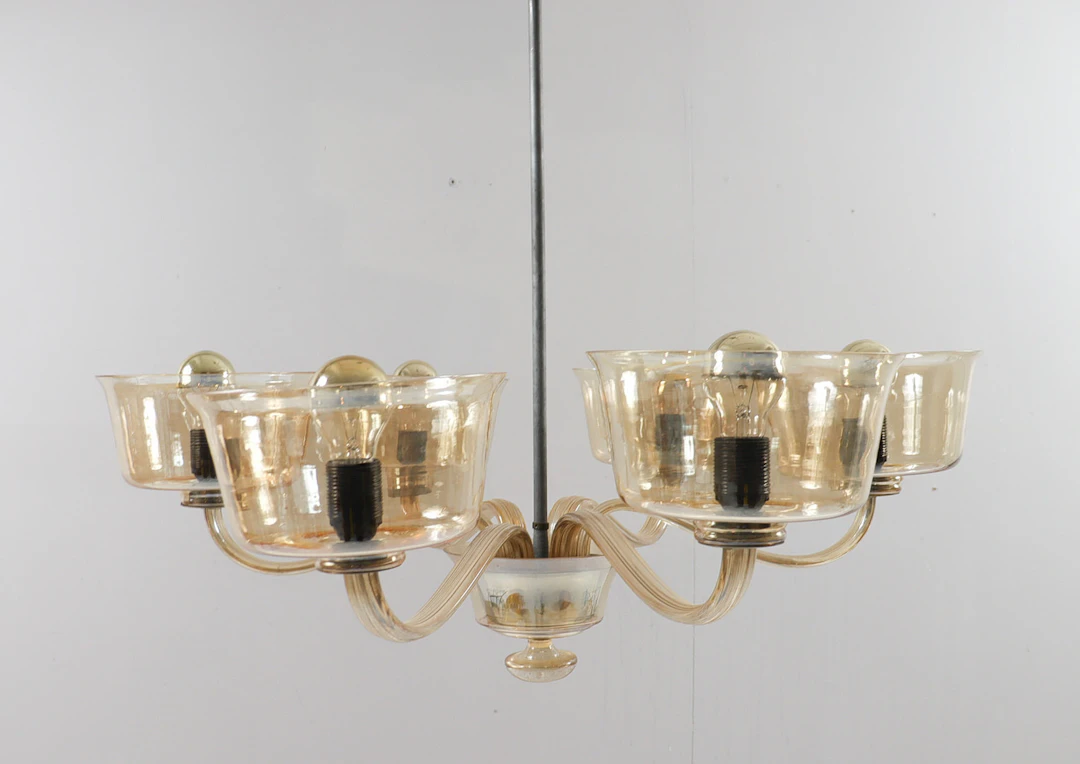 Kronleuchter/Deckenlampe, Murano, Italien, 1960er Jahre.