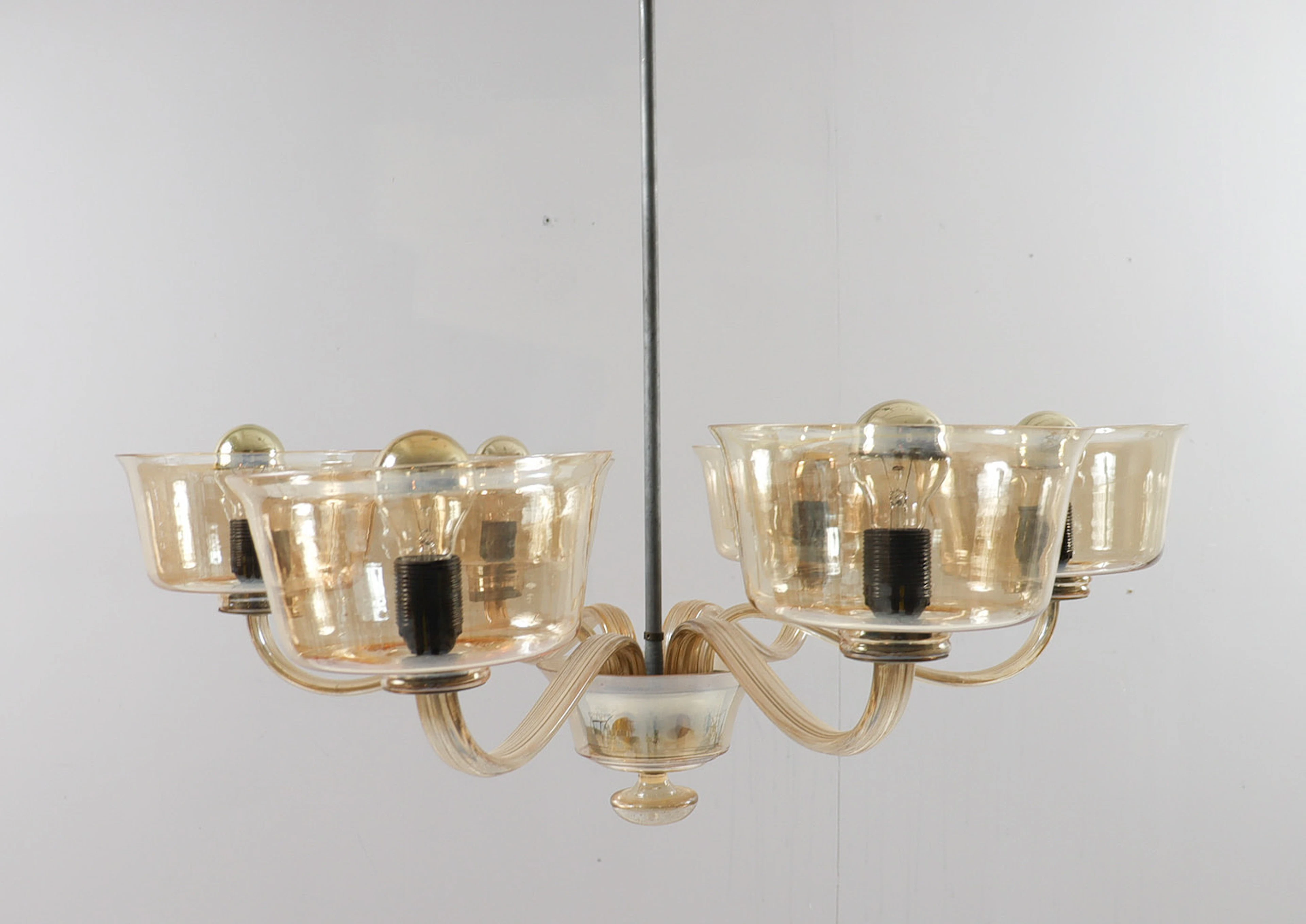 Kronleuchter/Deckenlampe, Murano, Italien, 1960er Jahre.