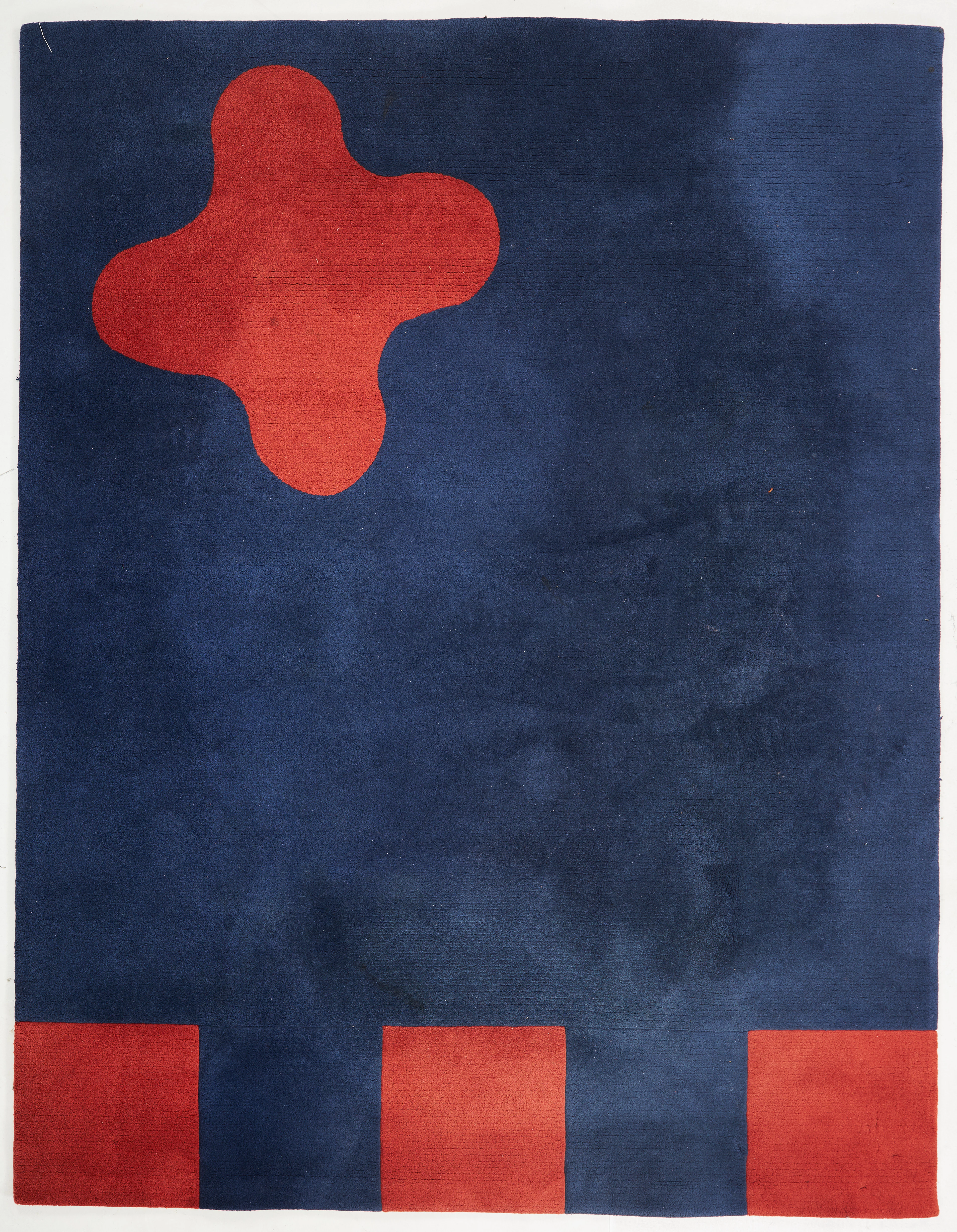 MATTA. Kasthall, blå botten, ca 260x196 cm.