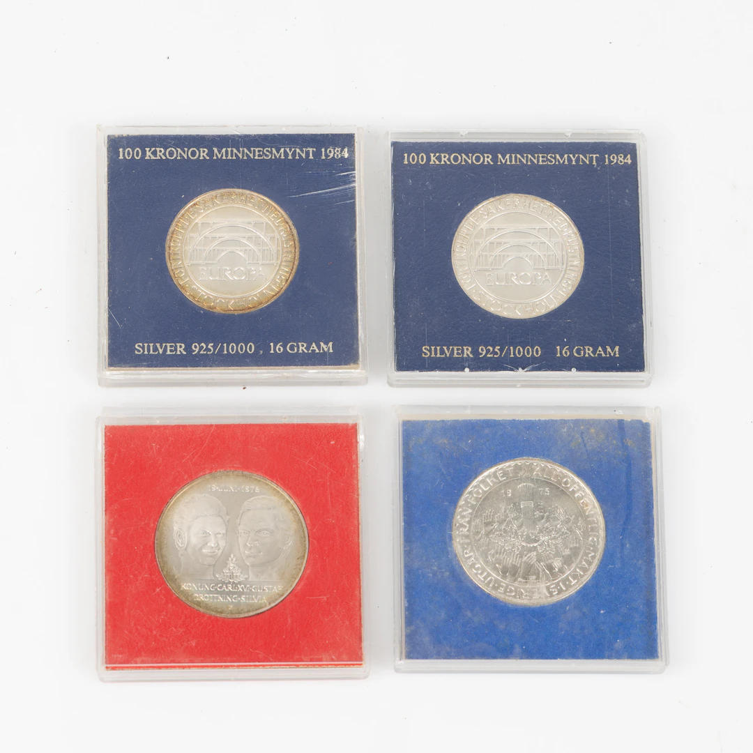 MYNT, 4 st, "All offentlig makt i sverige utgår från folket, 1975"