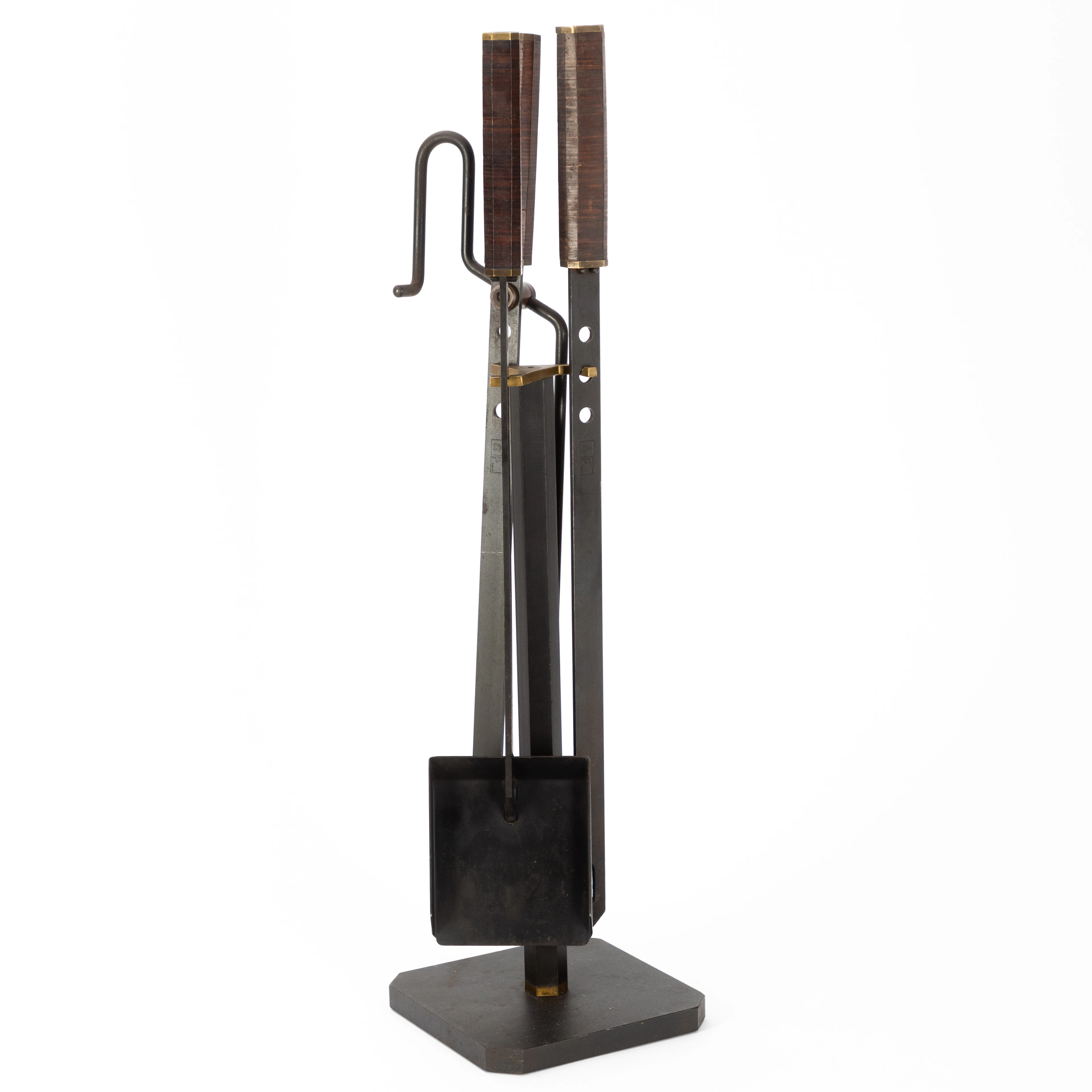 AFRA & TOBIA SCARPA. Kaminset, 4-teilig für Dimensione Fuoco, Italien