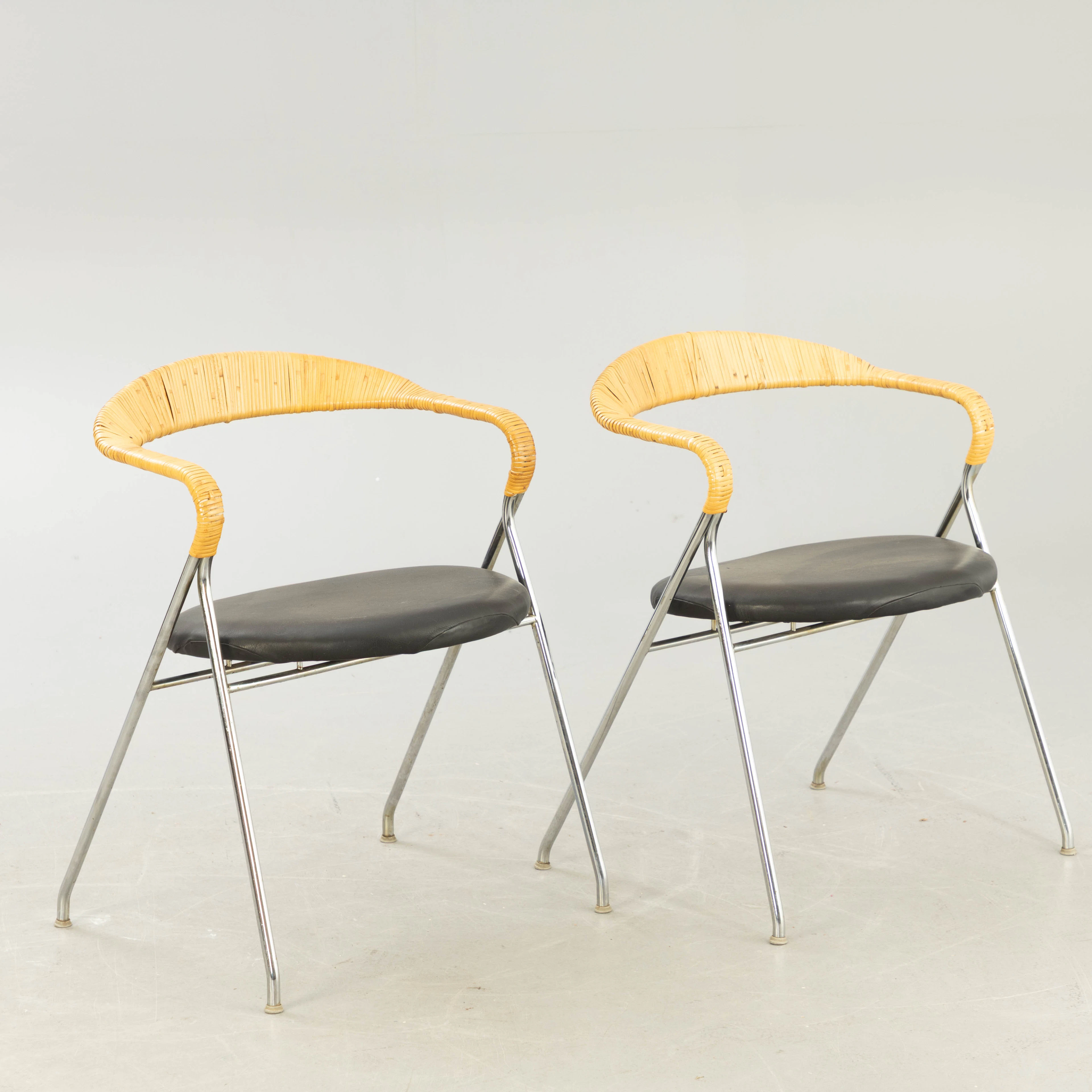 HANS EICHENBERGER. Zwei Stühle "Saffa" für Dietiker, Schweiz, 1950-1970er