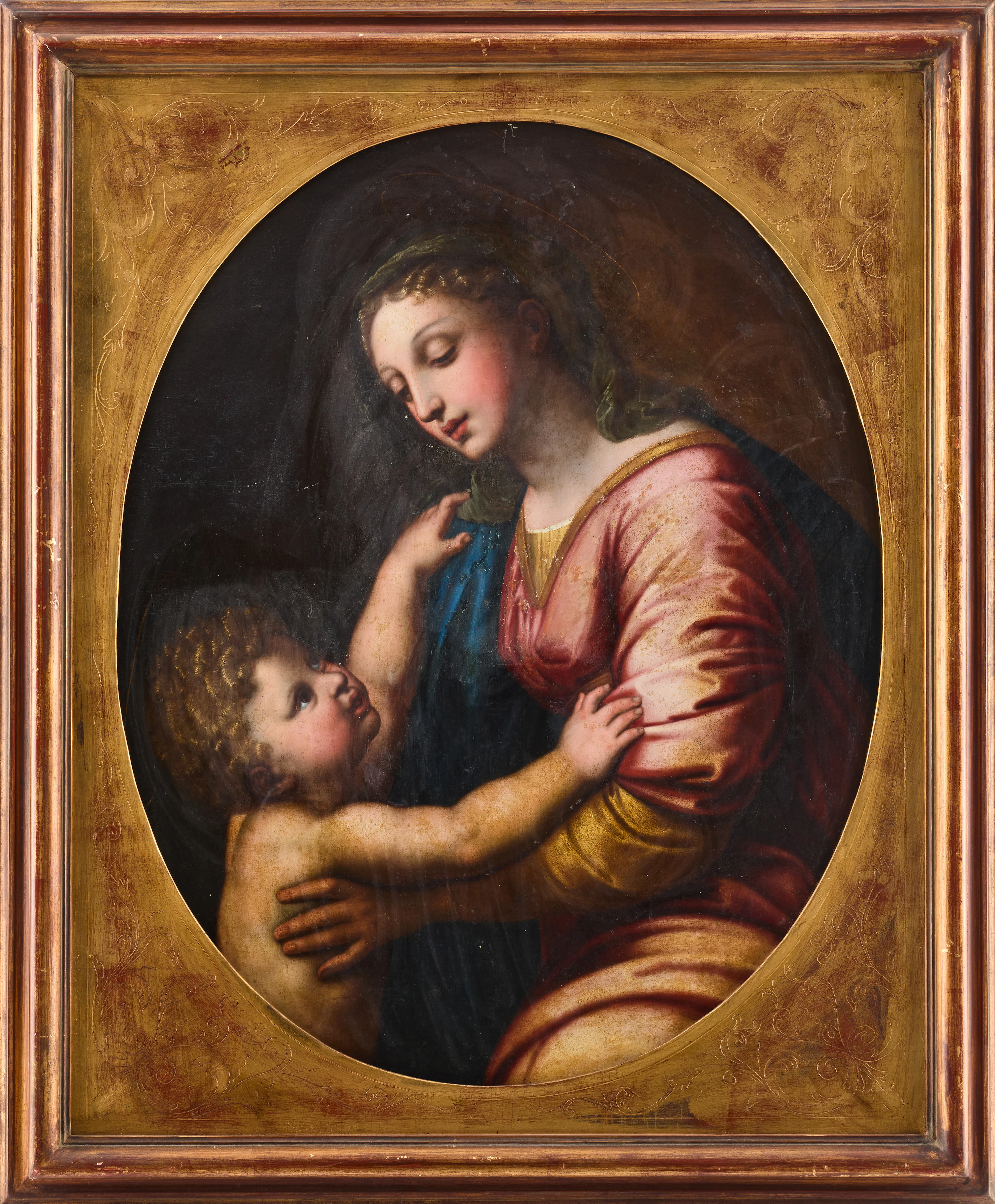 RAFFAELLO SANZIO (RAPHAEL) (URBINO 1483-1520 ROM). Kopia efter, 16/1700-tal.