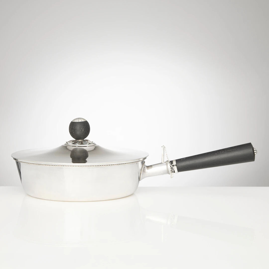ATELIER BORGILA. Karott med lock, sterlingsilver, Stockholm 1937.