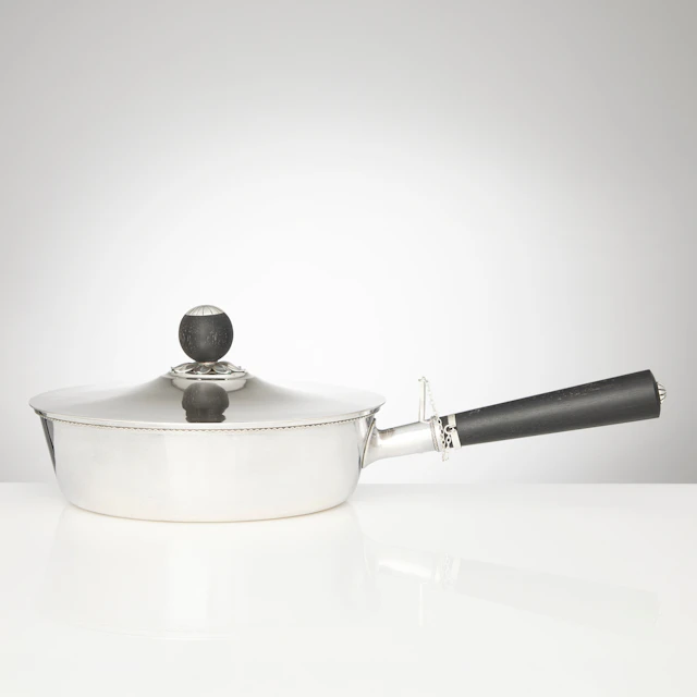 ATELIER BORGILA. Karott med lock, sterlingsilver, Stockholm 1937.