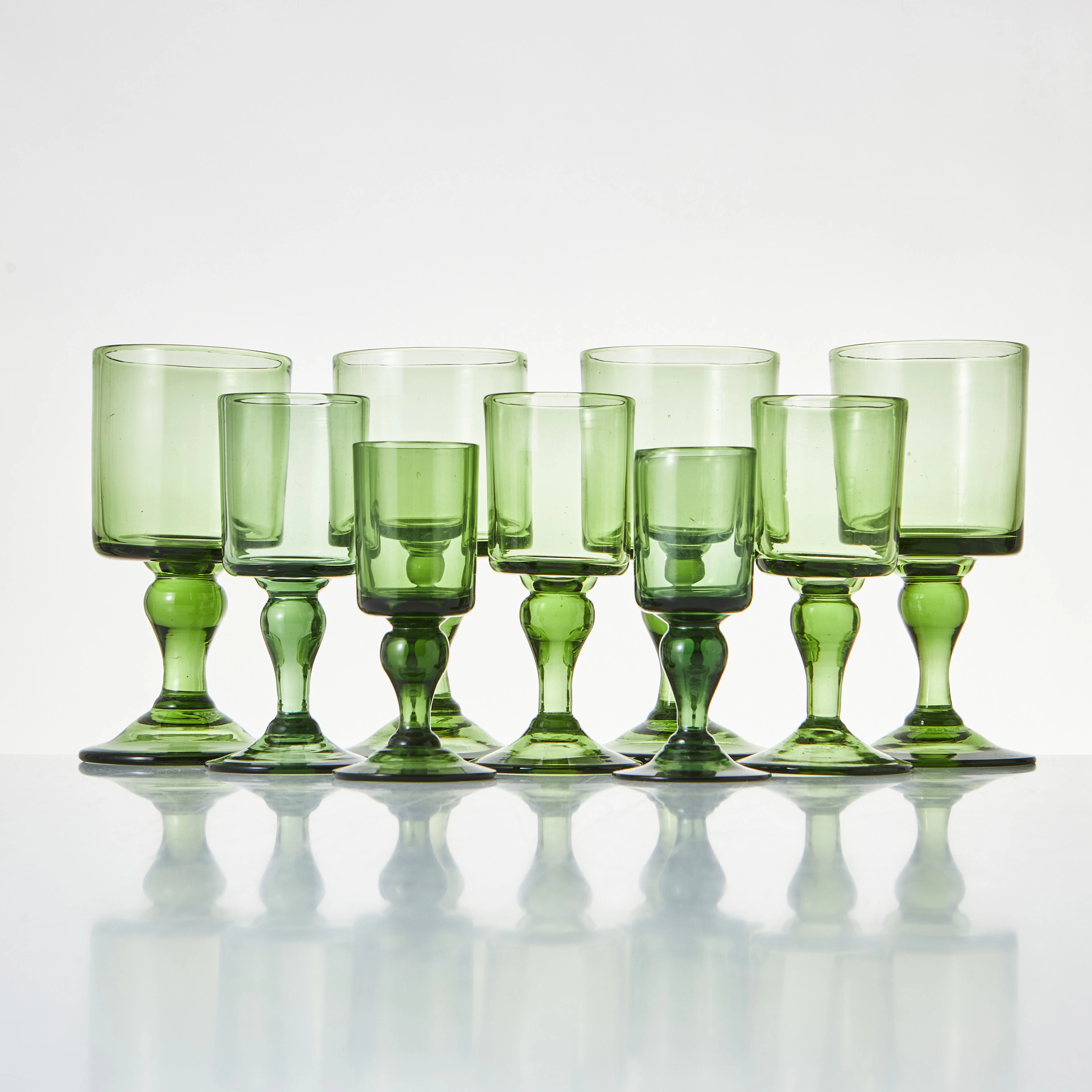GLASSERVIS, 28 delar, Hugo Gehlin, Gullaskrufs glasbruk.