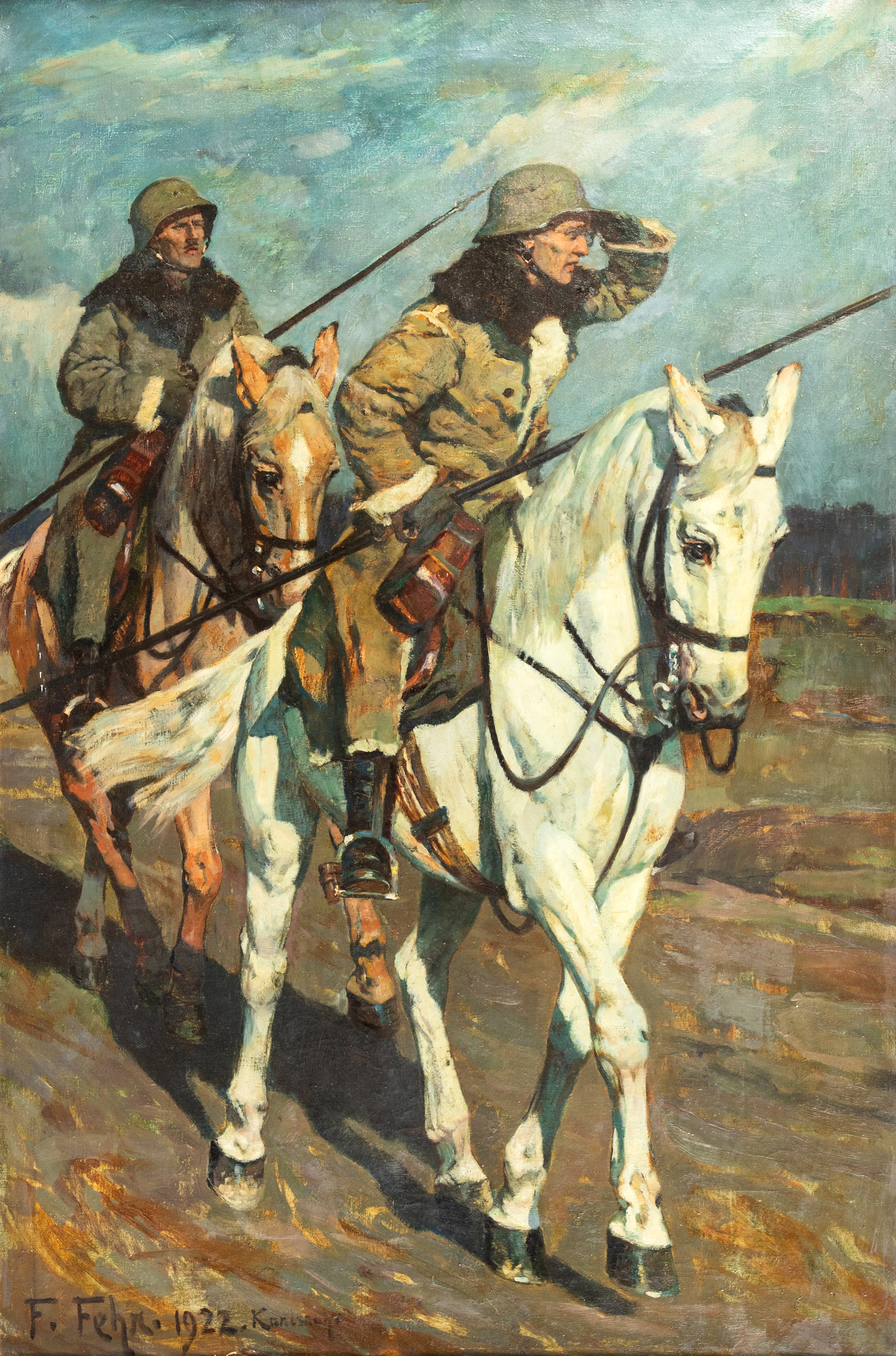 FRIEDRICH FEHR (1862-1927). Kundschafter in Eile.