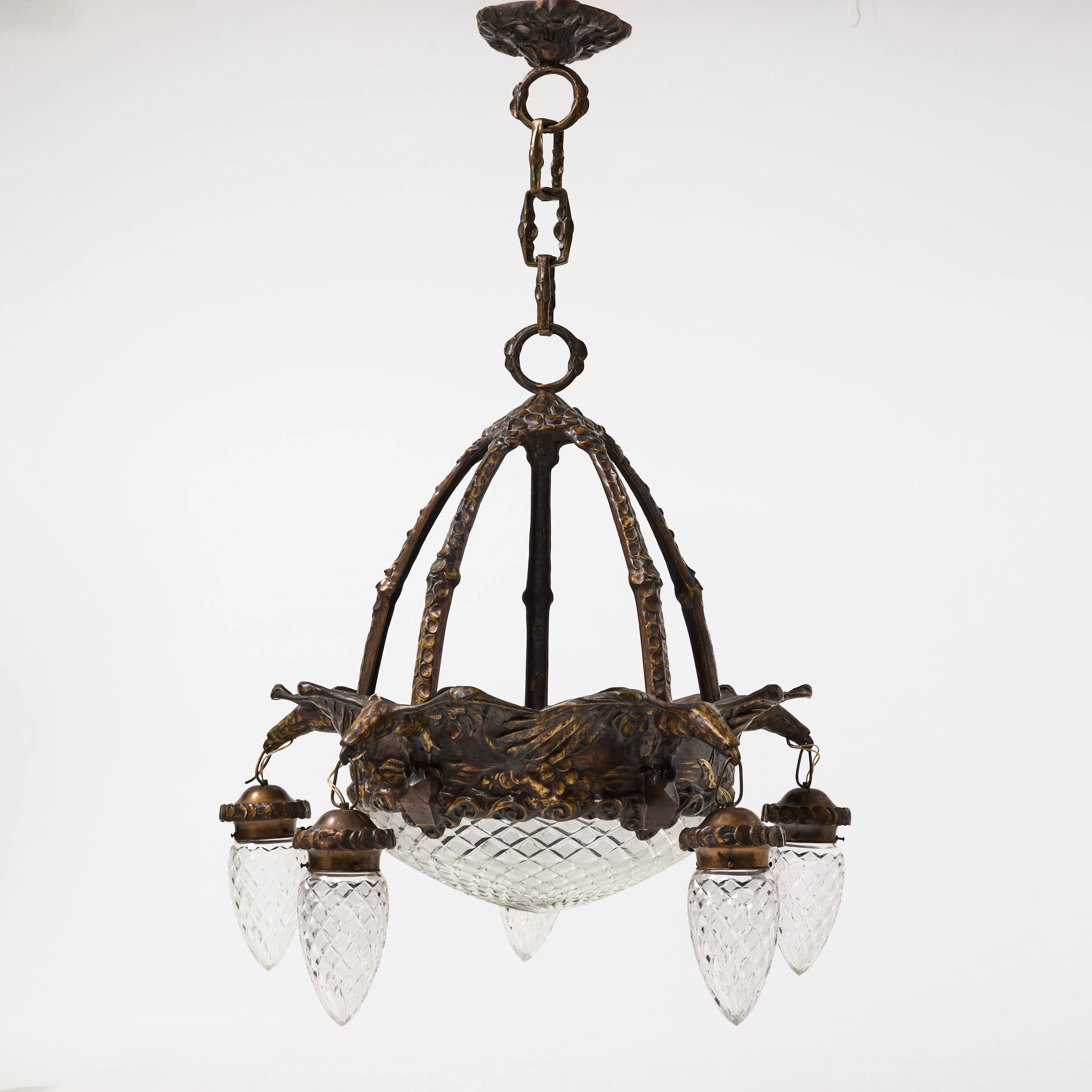ARVID BÖHLMARKS LAMPFABRIK. Takarmatur, modellen formgiven ca. 1913