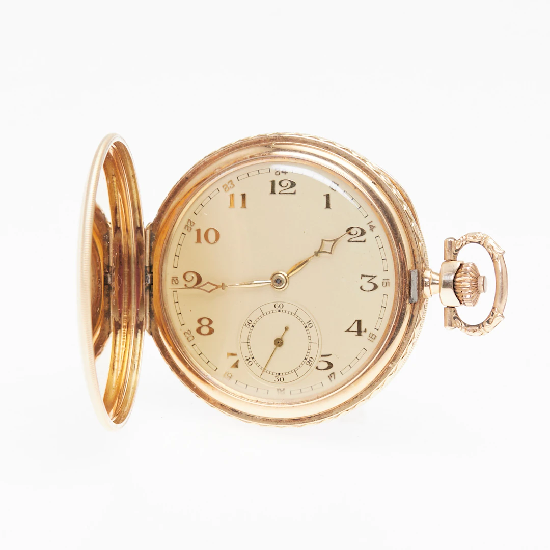 Taschenuhr, 585er Gelbgold.