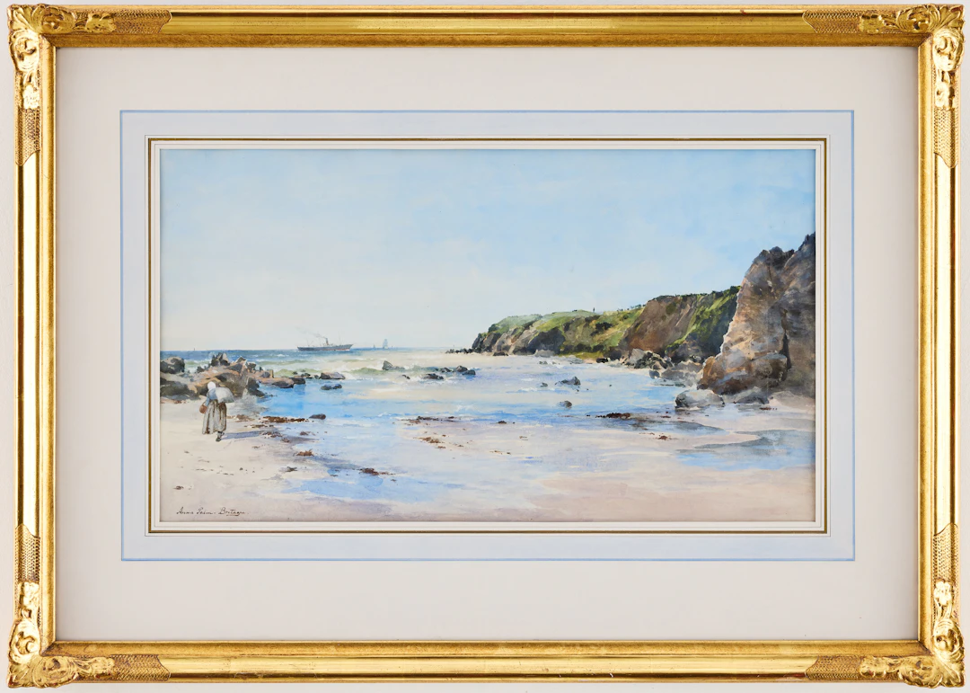 ANNA PALM DE ROSA. Strandbild, Bretagne.