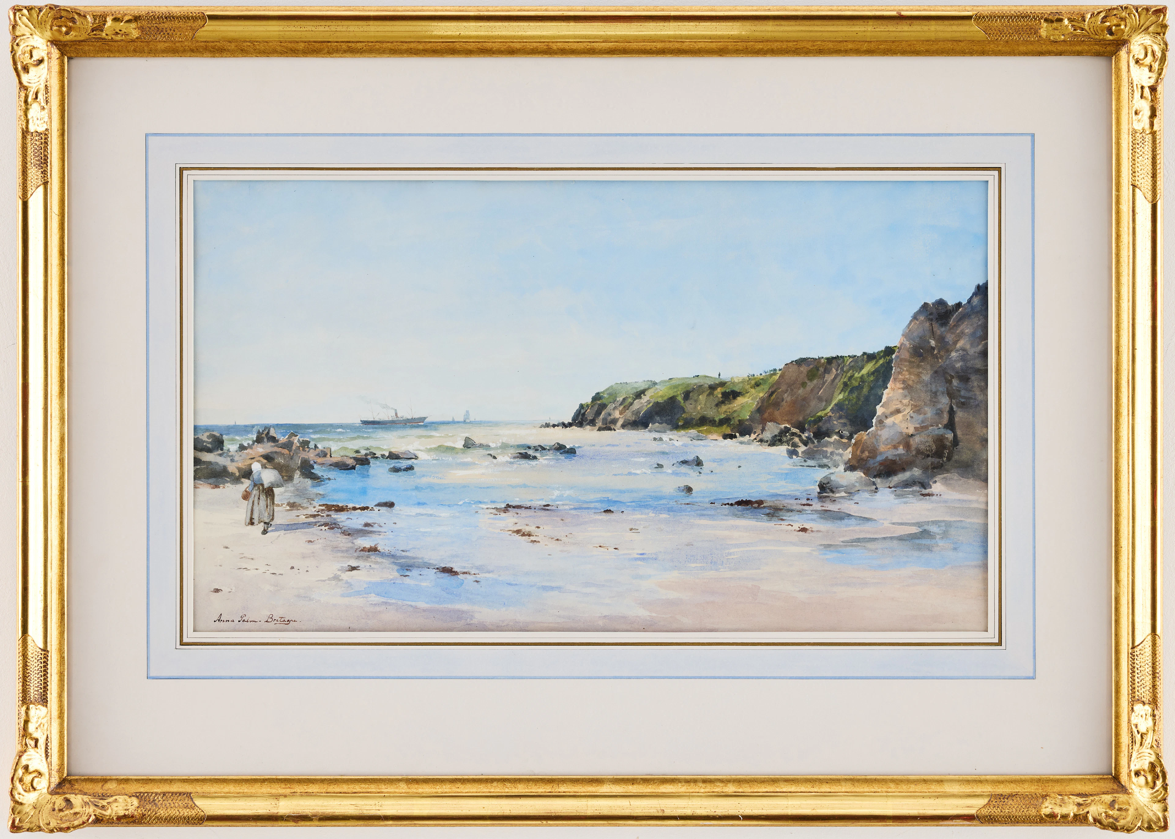 ANNA PALM DE ROSA. Strandbild, Bretagne.