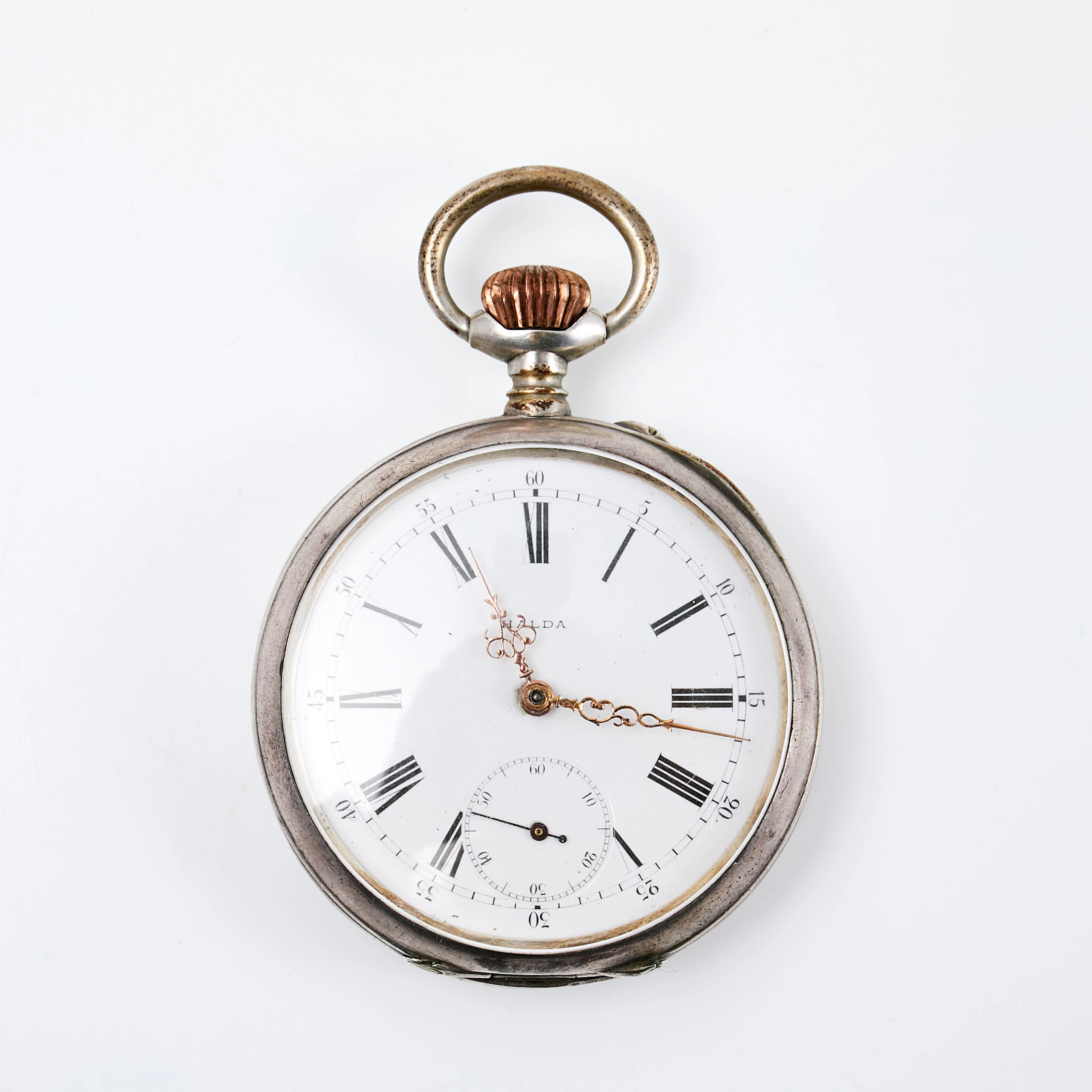HALDA, fickur, silver, No 8182, Svängsta ca 1898, Halda Fickursfabrik
