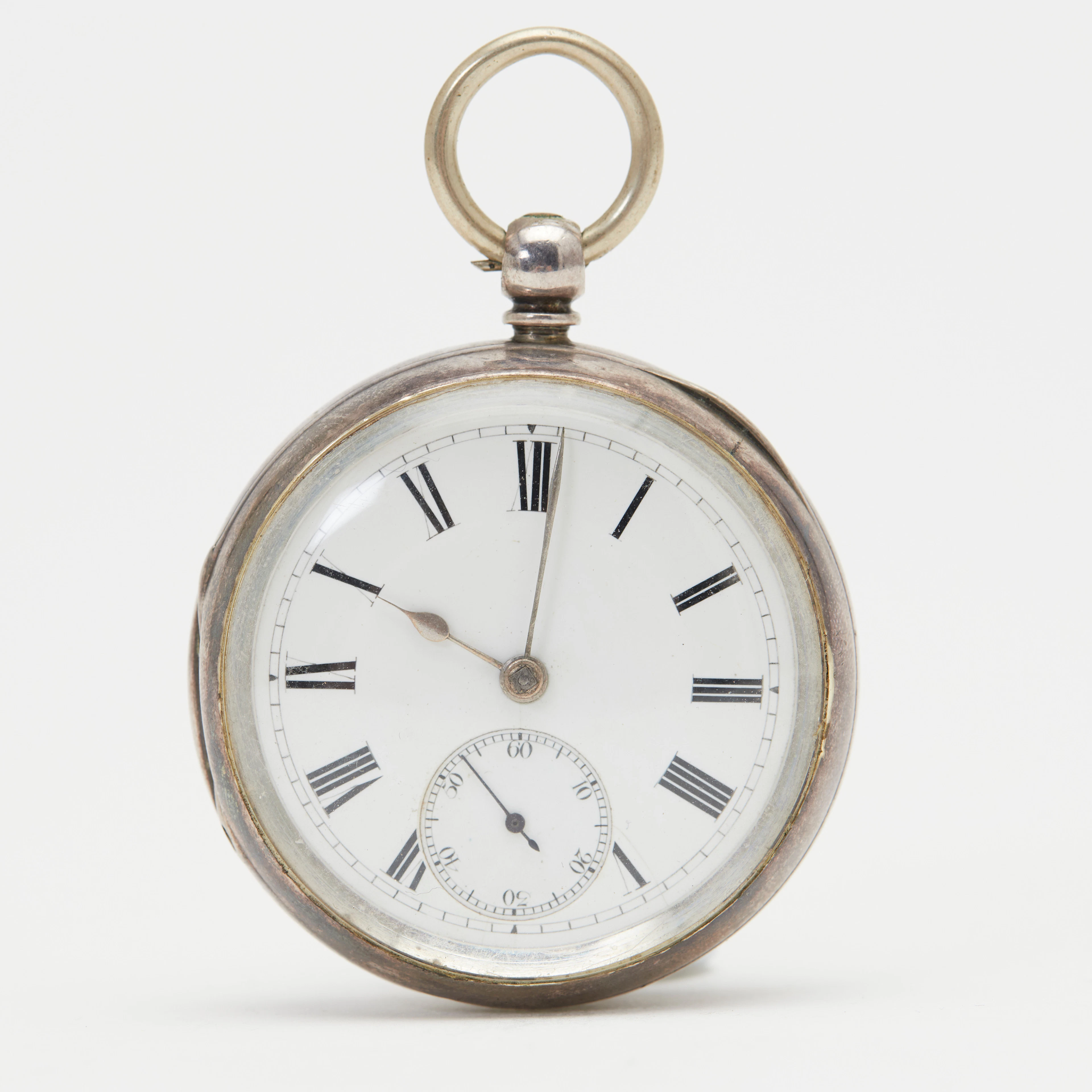 D. JONES, LIANDYSSUL. Lépine. Spindeltaschenuhr, 925er Silber, Schlüsselaufzug