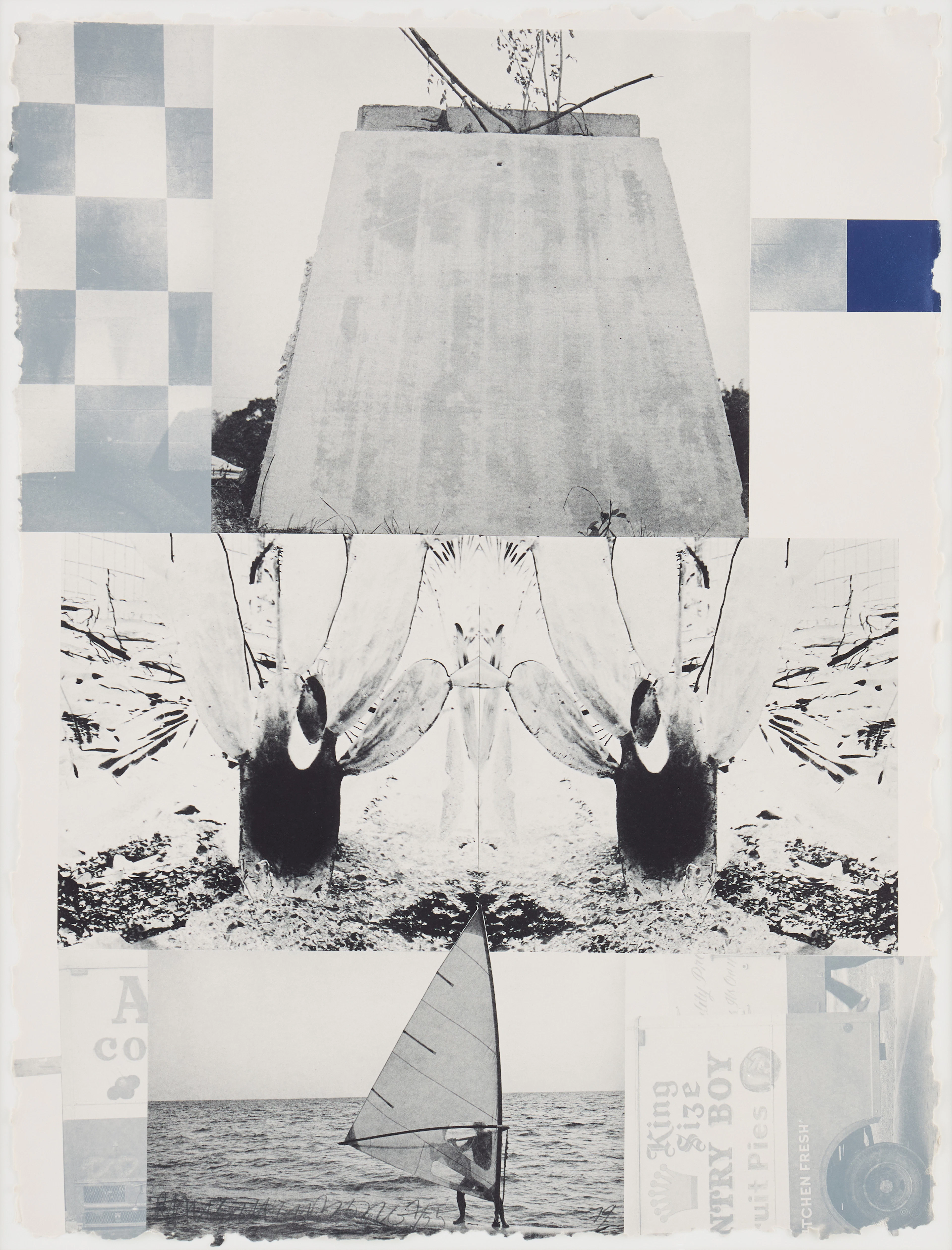 ROBERT RAUSCHENBERG. "Rookery Mounds-Crystal" from "Rookery Mounds".