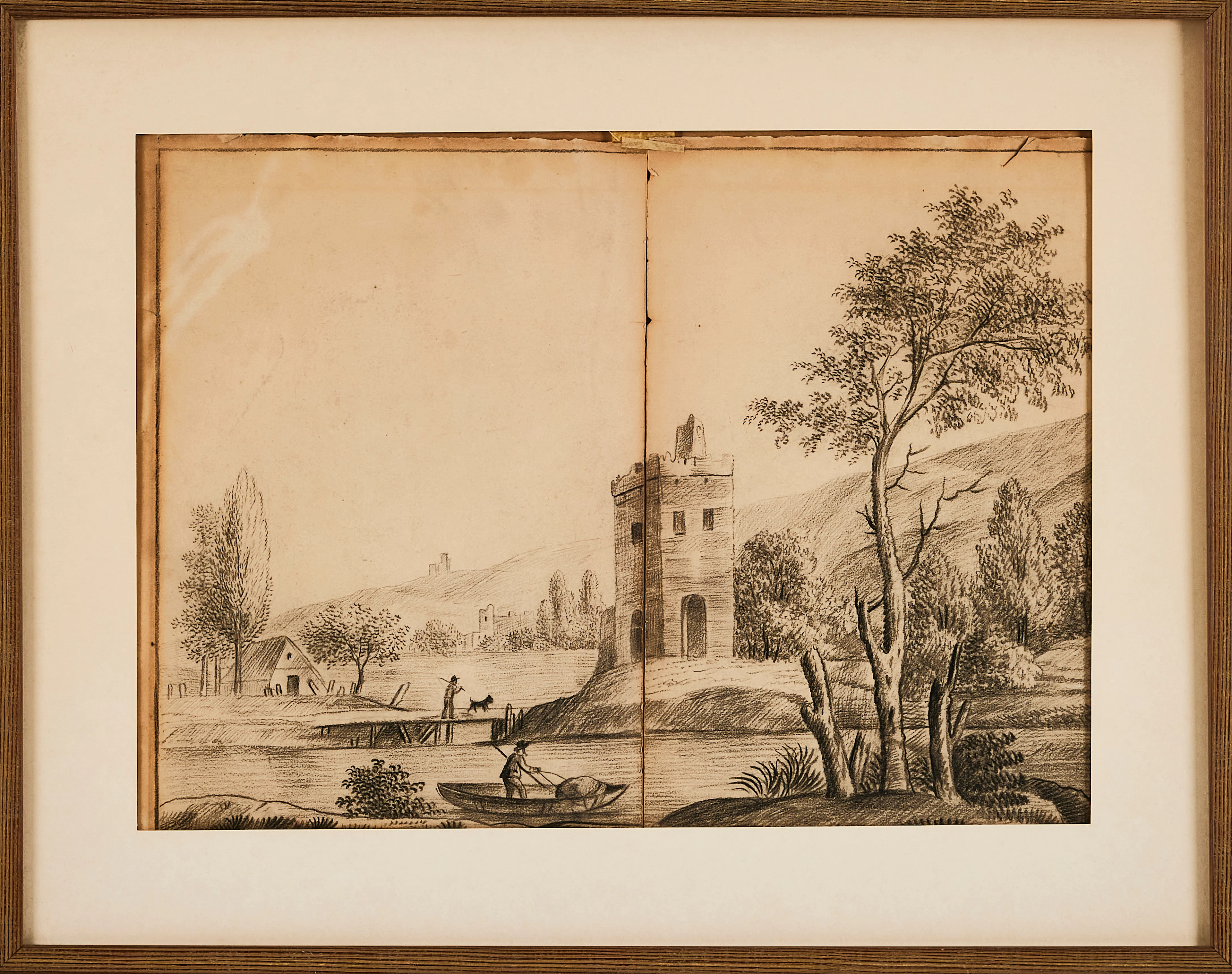 MATHILDA BRANDSTRÖM. TILLSKRIVEN. Teckningar, 3 st., blyerts, 1800-tal